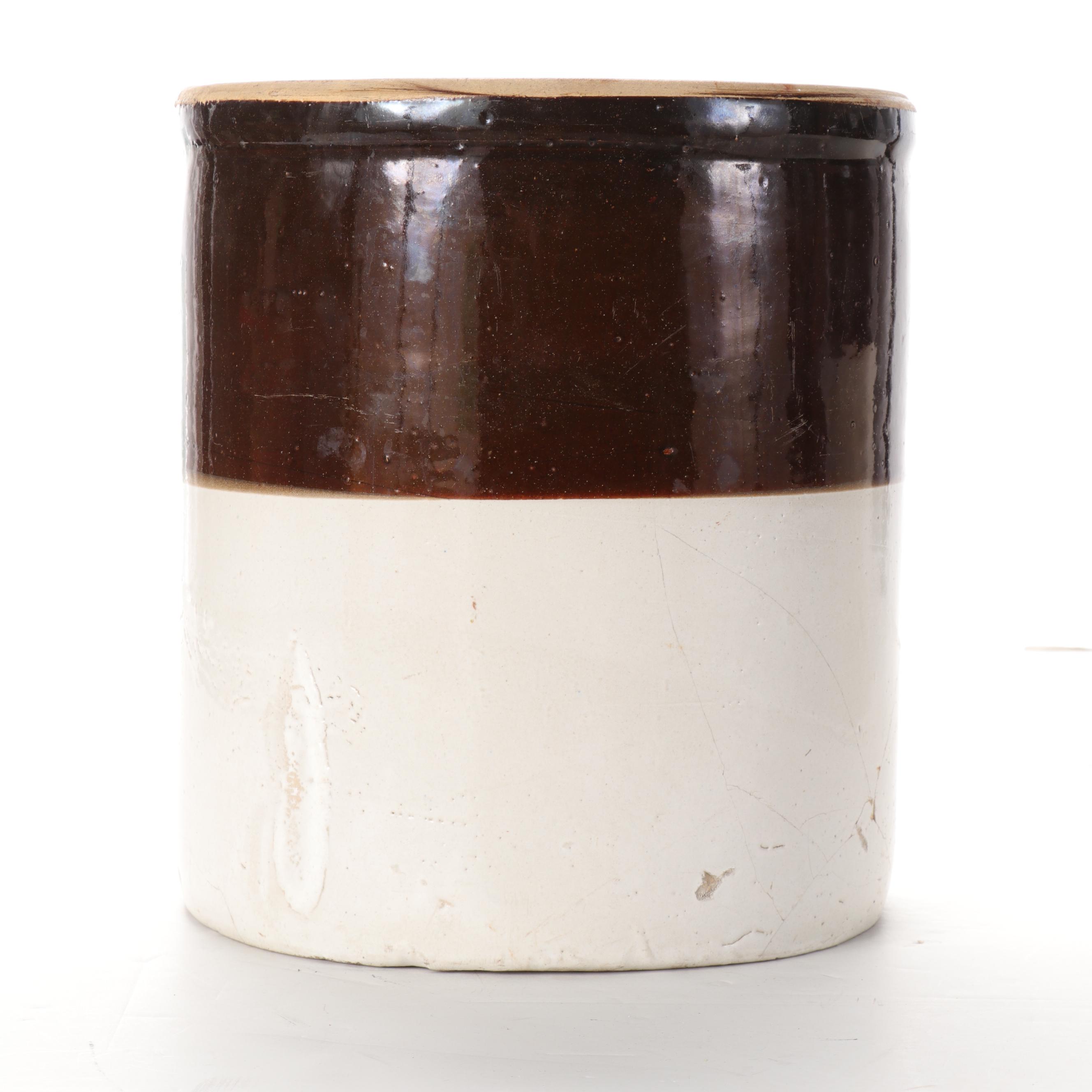 Robinson Ransbottom 6-Gallon and Alabama Miller 5-Gallon Stoneware Crocks