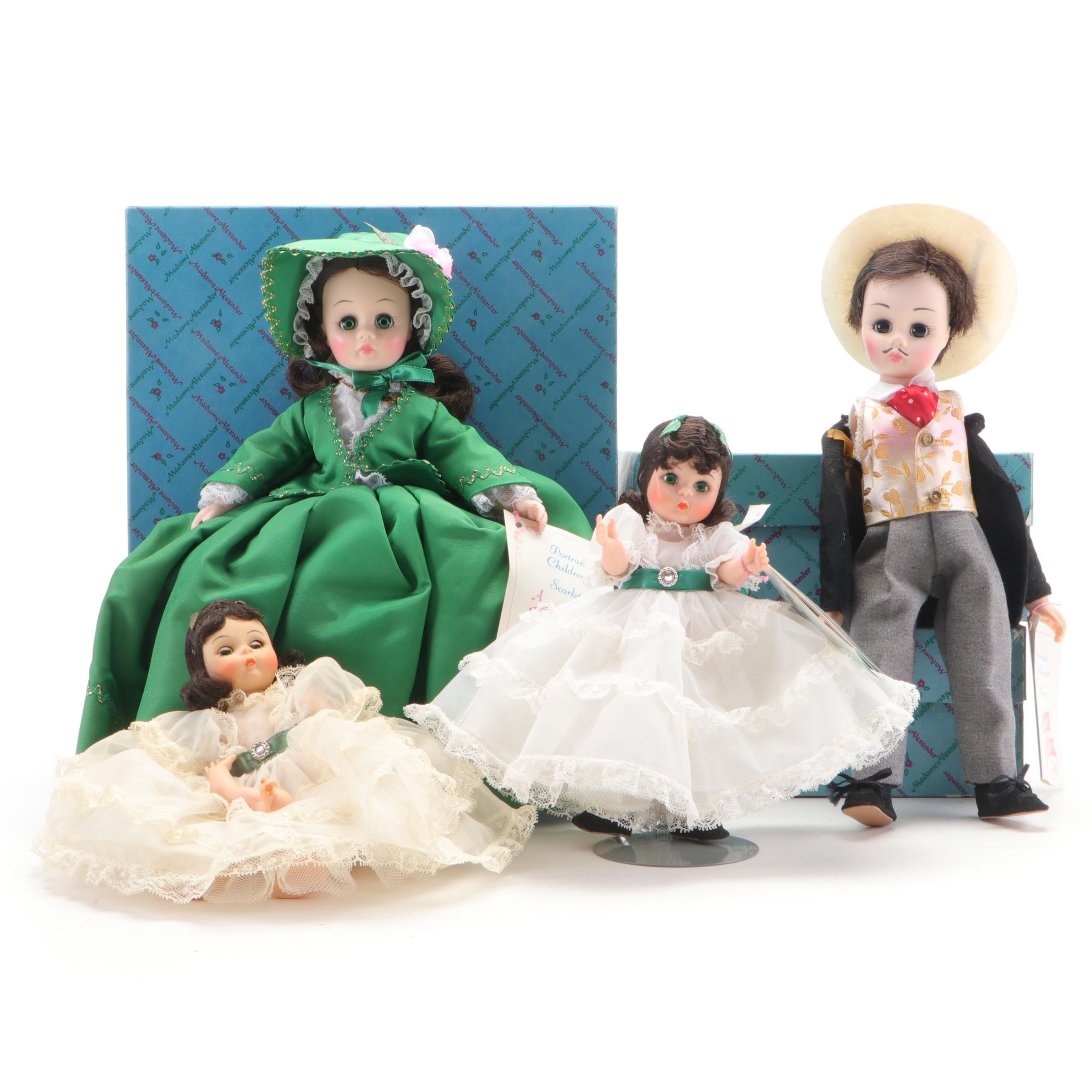 Madame Alexander "Scarlett" and "Rhett" Dolls, Mid to Late 20th Century