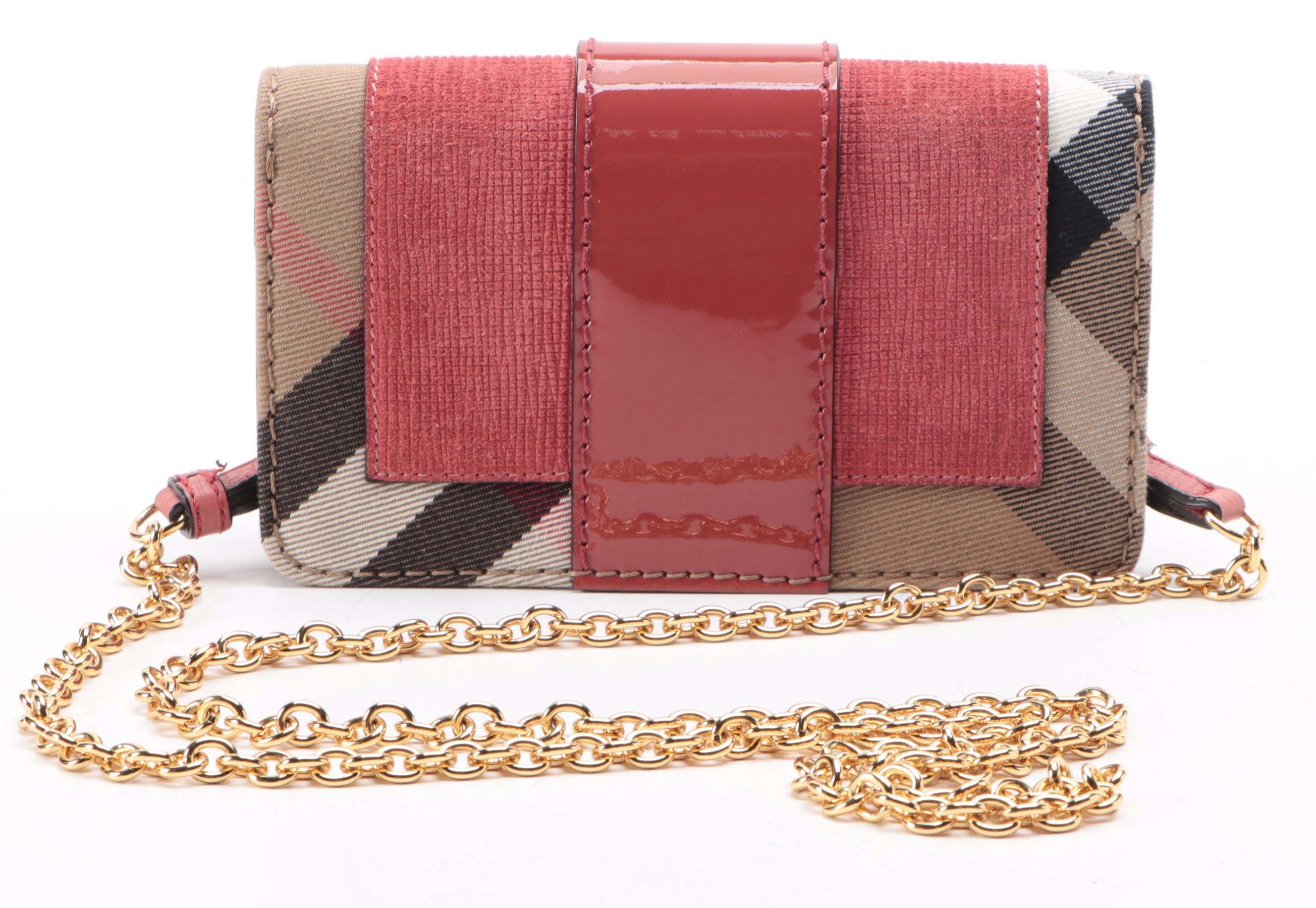 Burberry Madison Small Buckle Bag in "Nova Check" and Bridle Calfskin