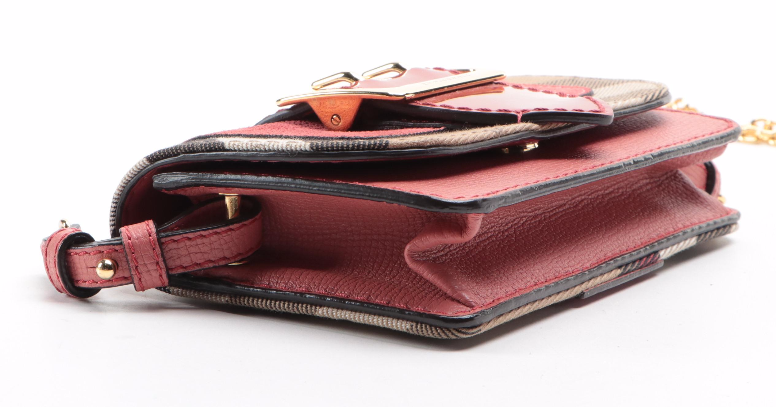 Burberry Madison Small Buckle Bag in "Nova Check" and Bridle Calfskin