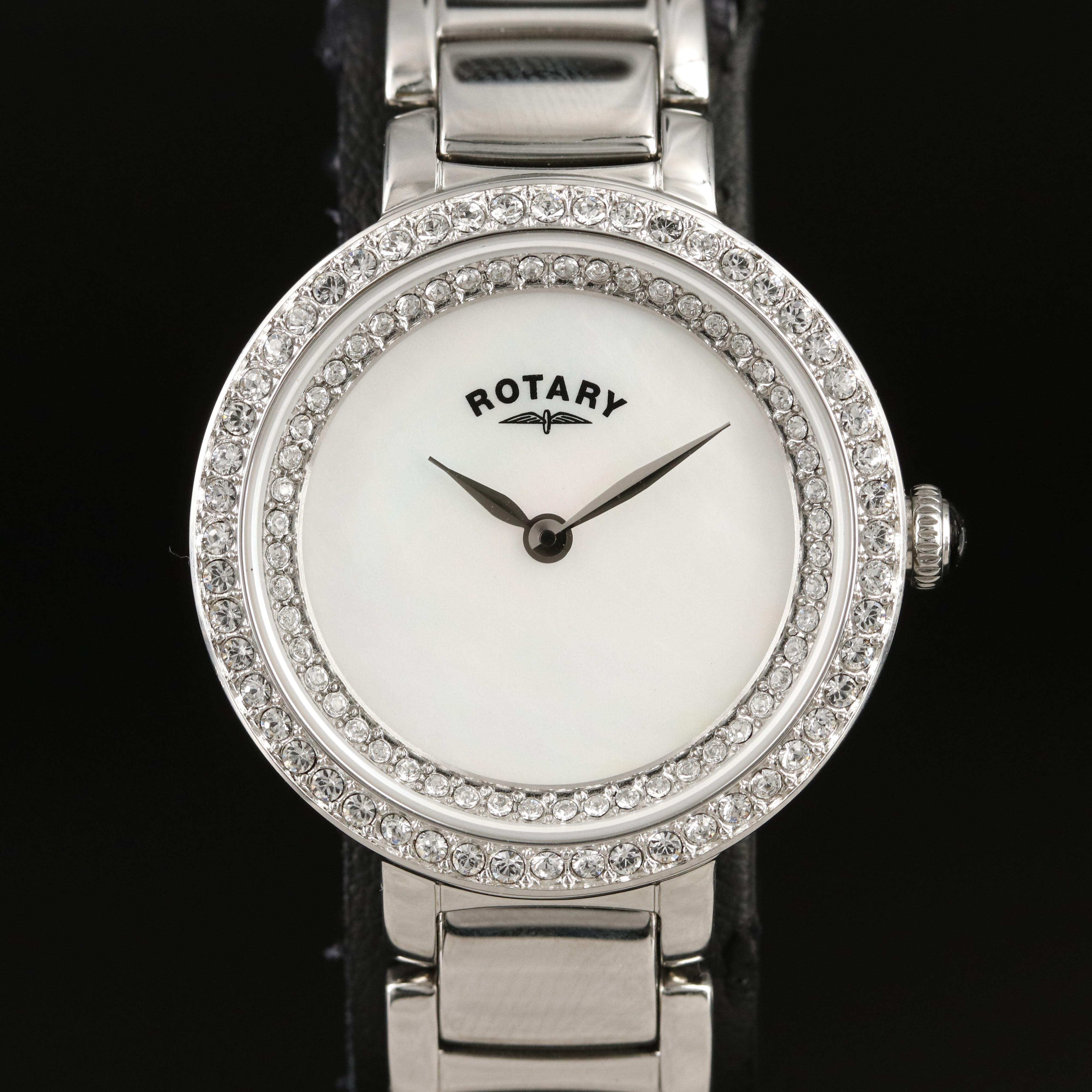 Rotary Fancy Clasp Mother-of-Pearl Watch