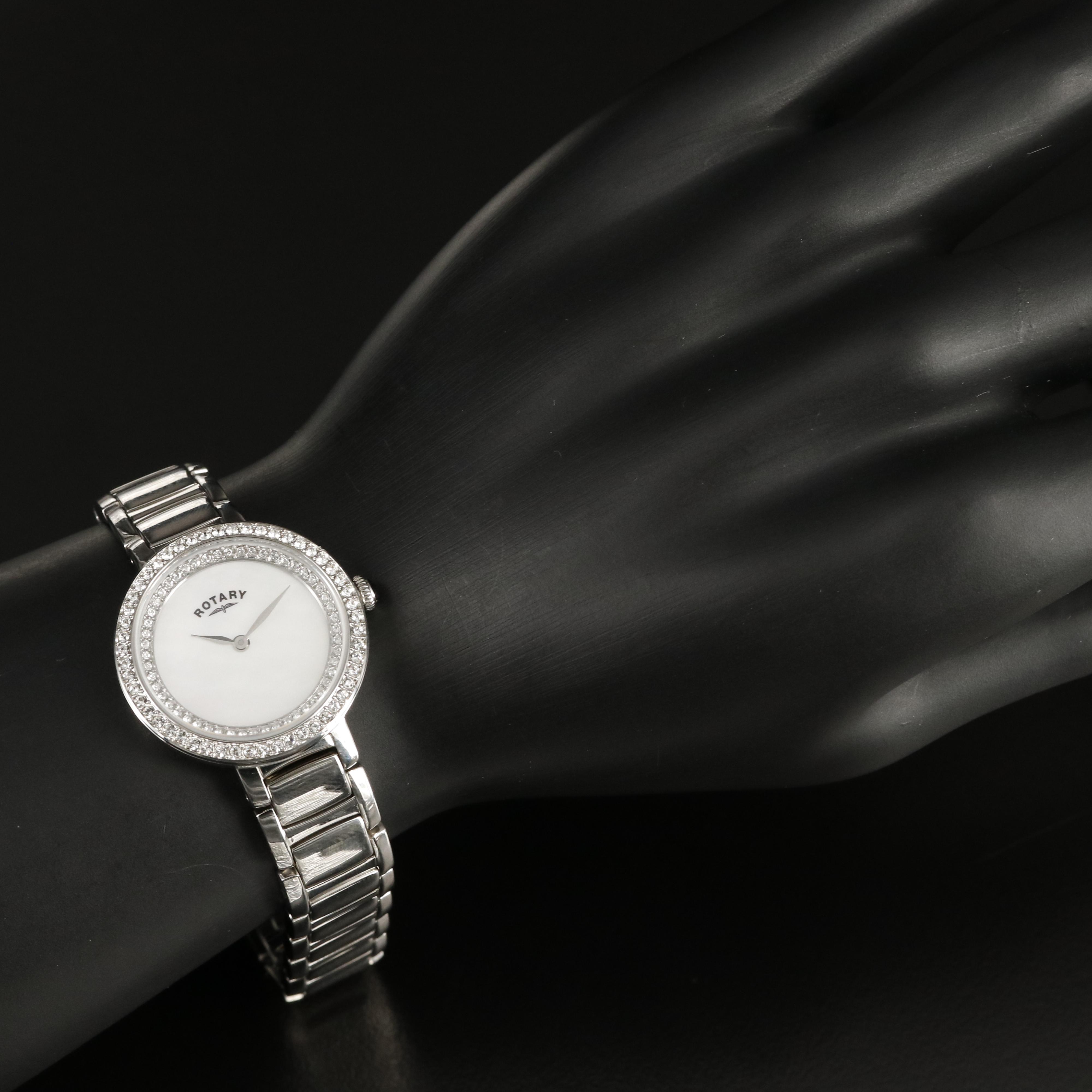 Rotary Fancy Clasp Mother-of-Pearl Watch