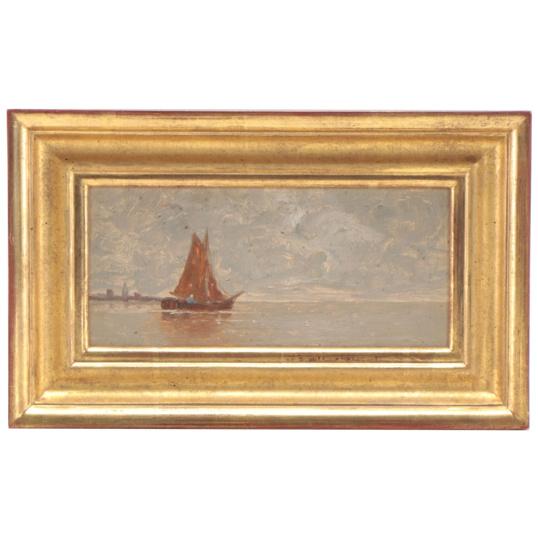 Nautical Oil Painting Attributed to Ida Sedgwick Proper