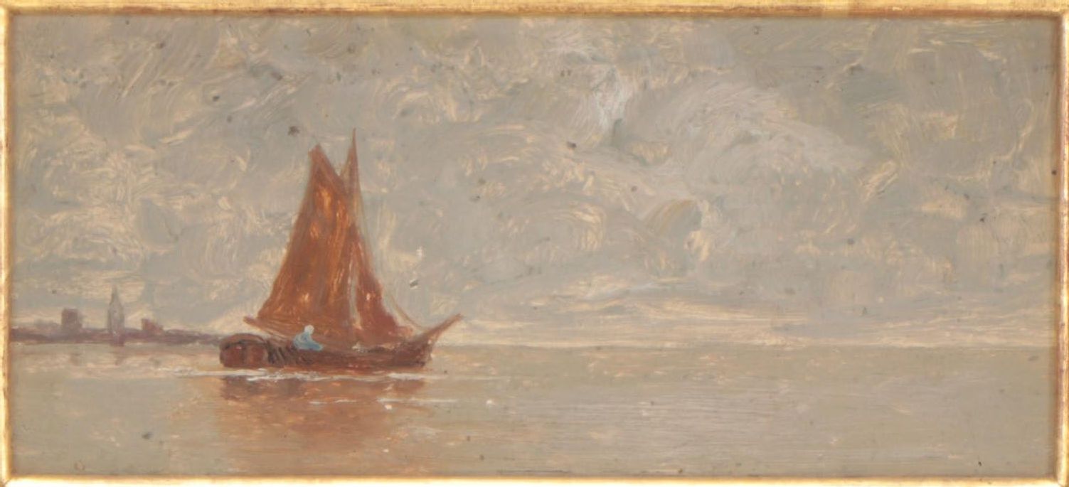 Nautical Oil Painting Attributed to Ida Sedgwick Proper