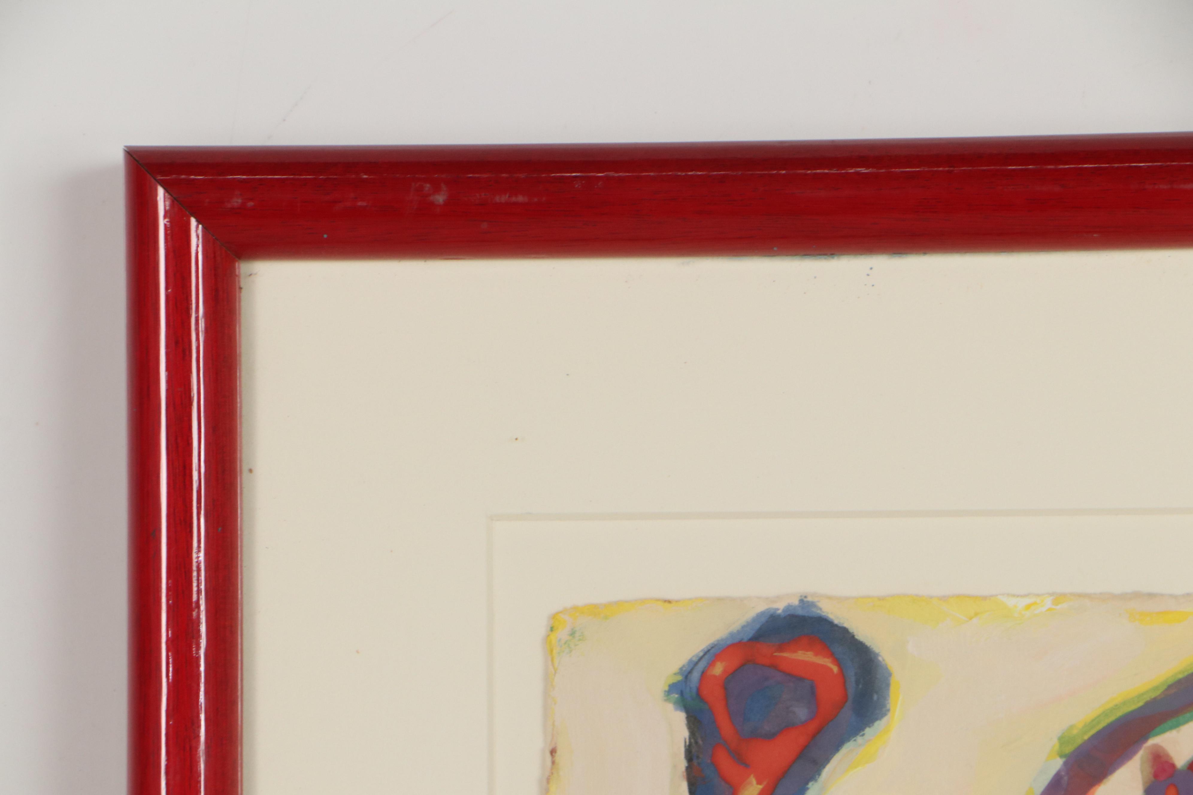 Sarah Roush Mixed Media Painting "Nema," 21st Century