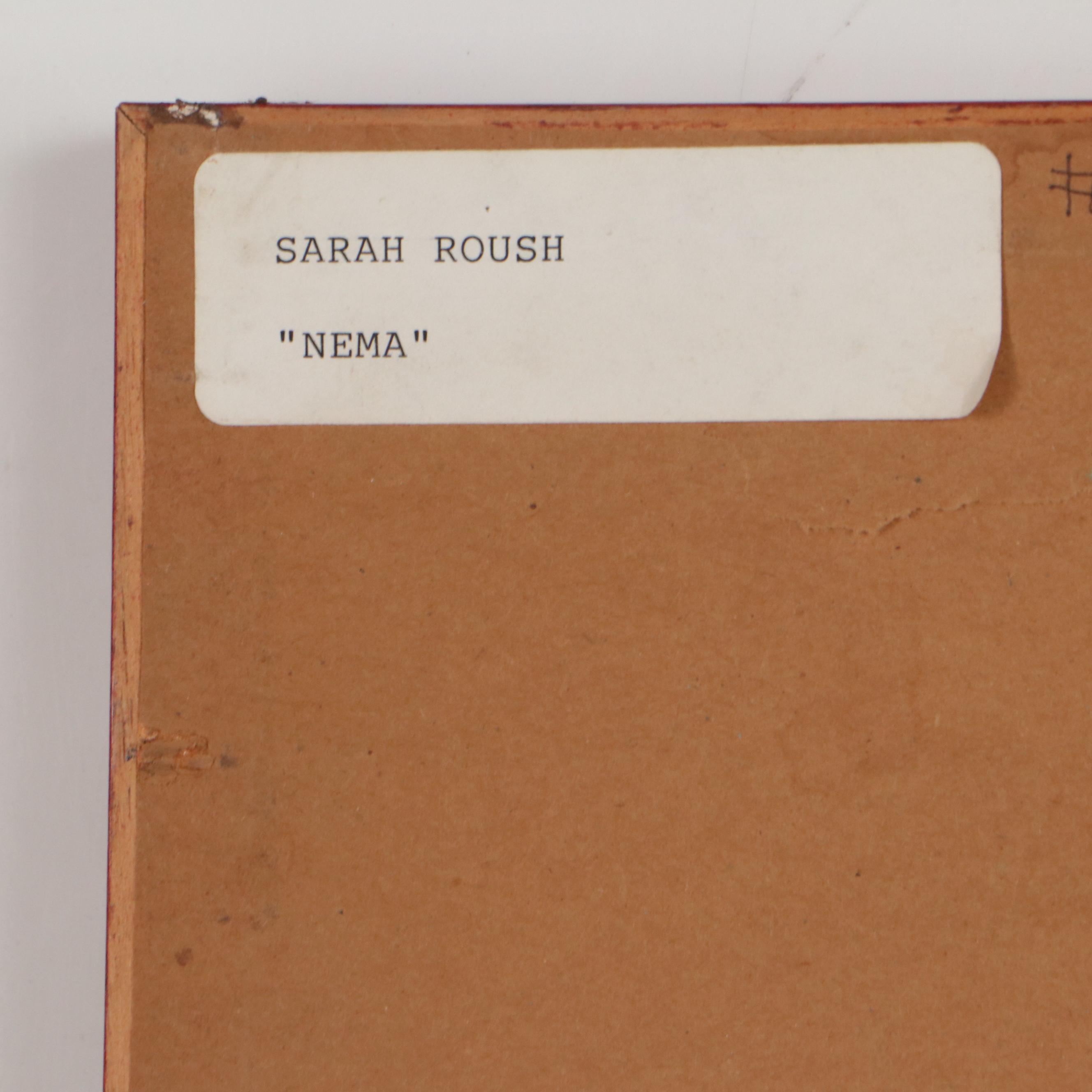 Sarah Roush Mixed Media Painting "Nema," 21st Century