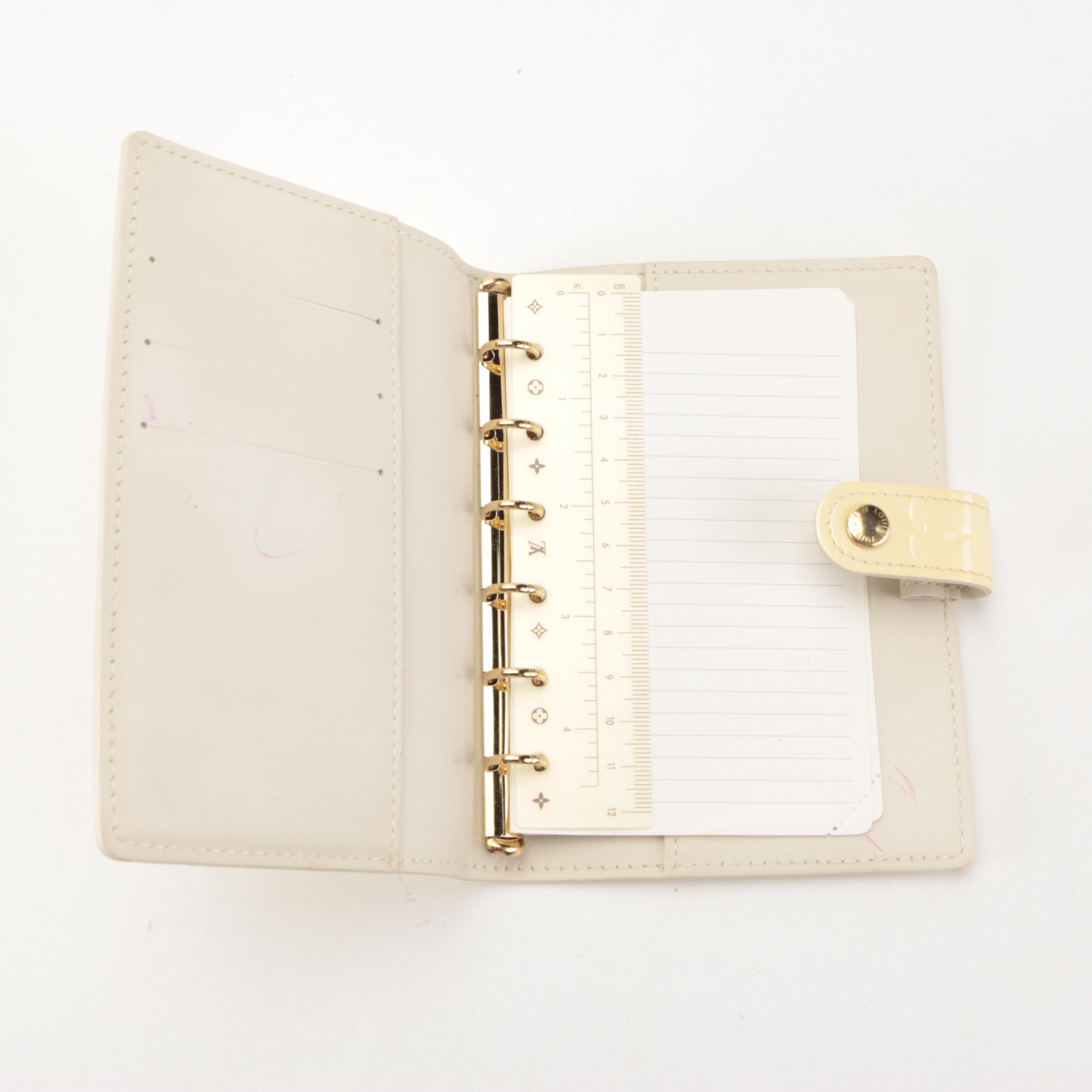 Louis Vuitton Agenda Fonctionnel PM in Monogram Vernis Leather