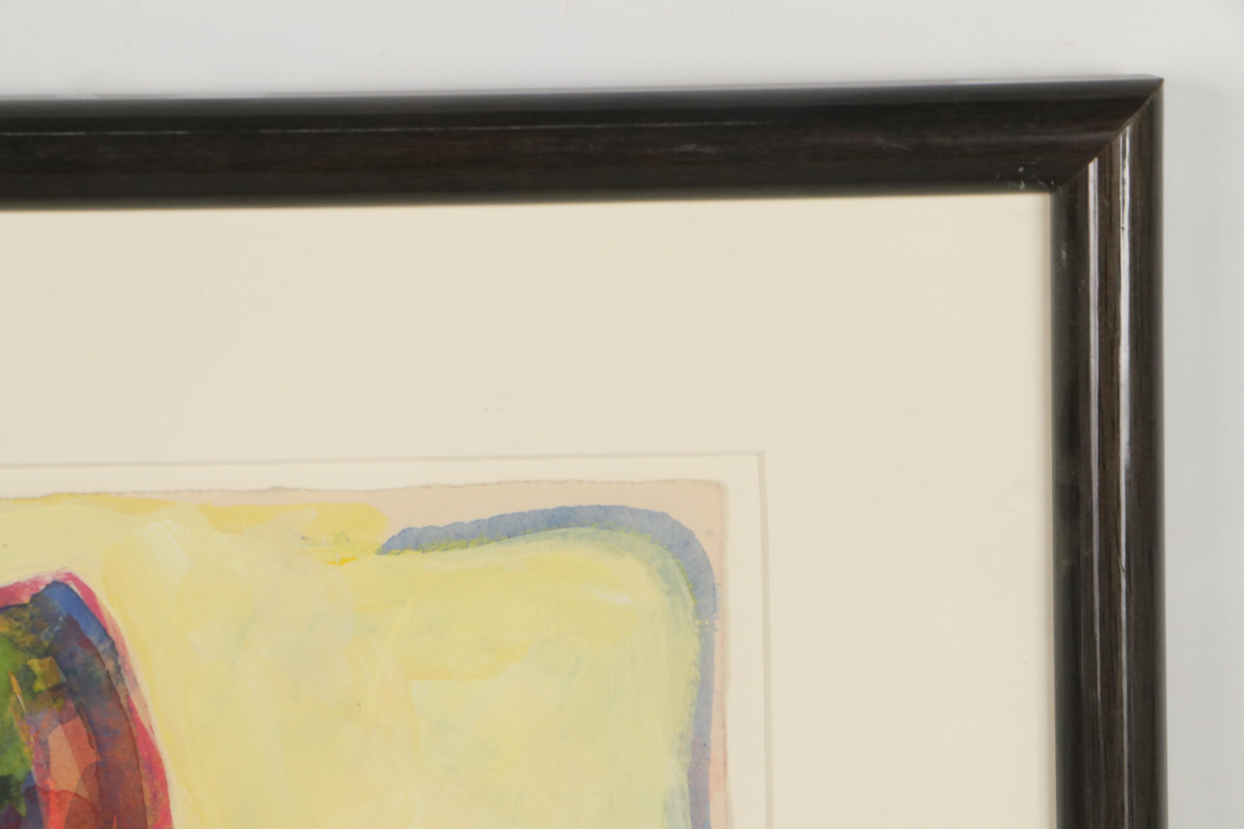 Sarah Roush Abstract Mixed Media Painting, 21st Century