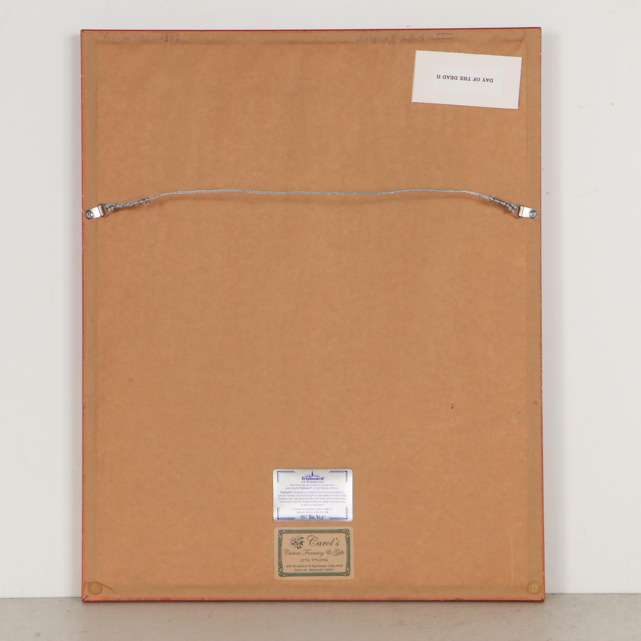 Sarah Roush Mixed Media Painting "Day of the Dead II"