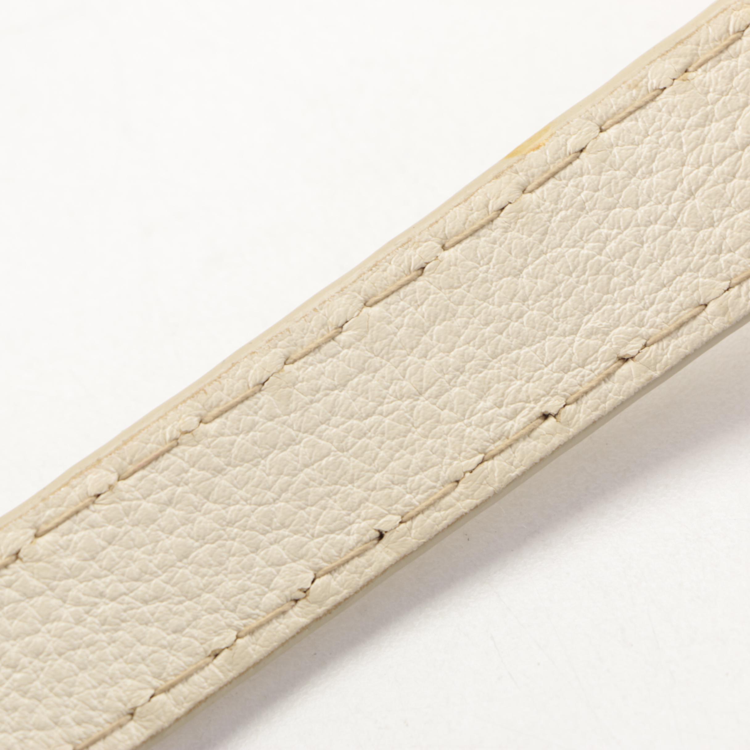 Prada Convertible Tote Bag in Bianco Vitello Daino Leather