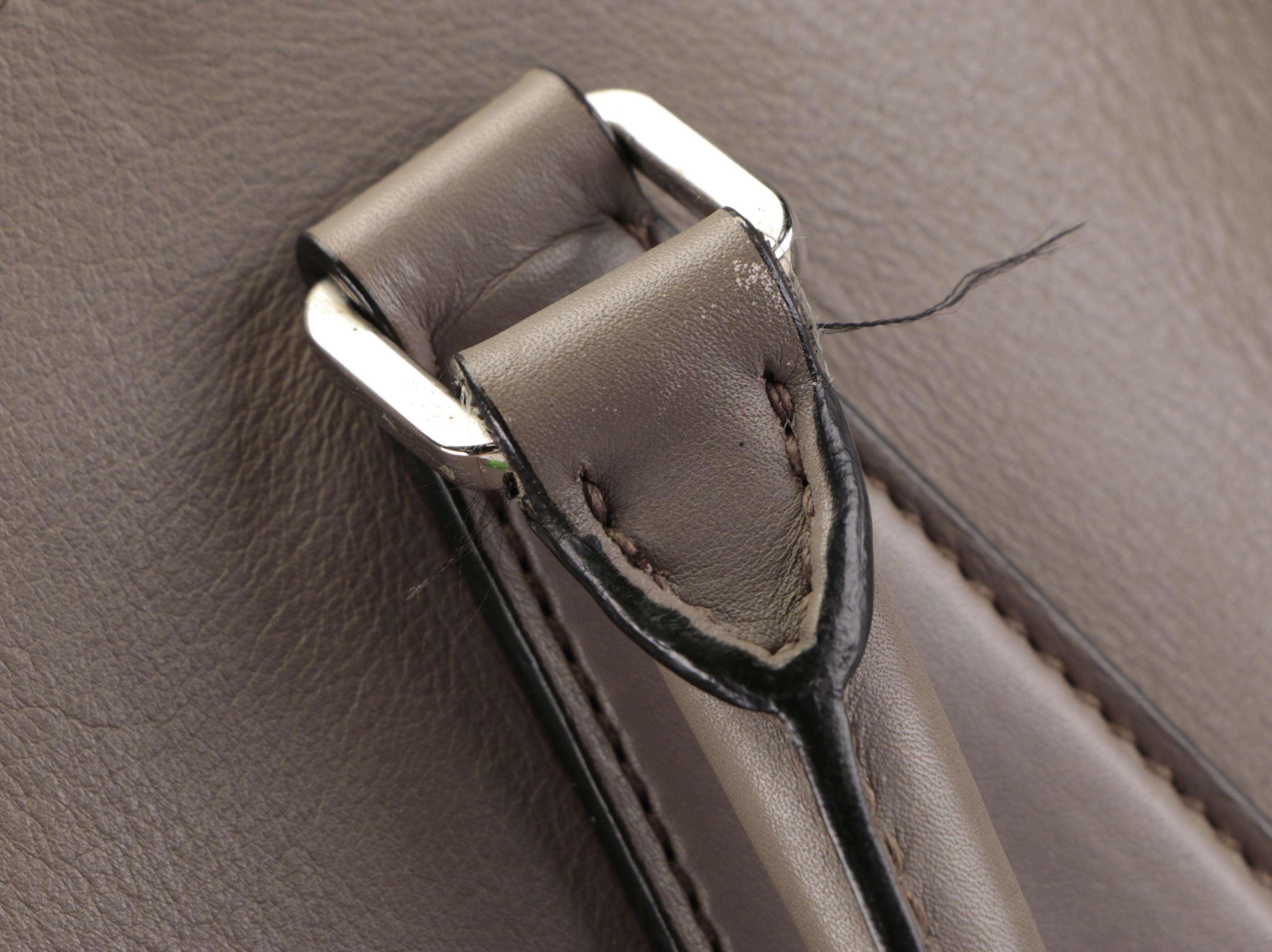 Prada Two-Way Tote in Smooth Grey Calfskin