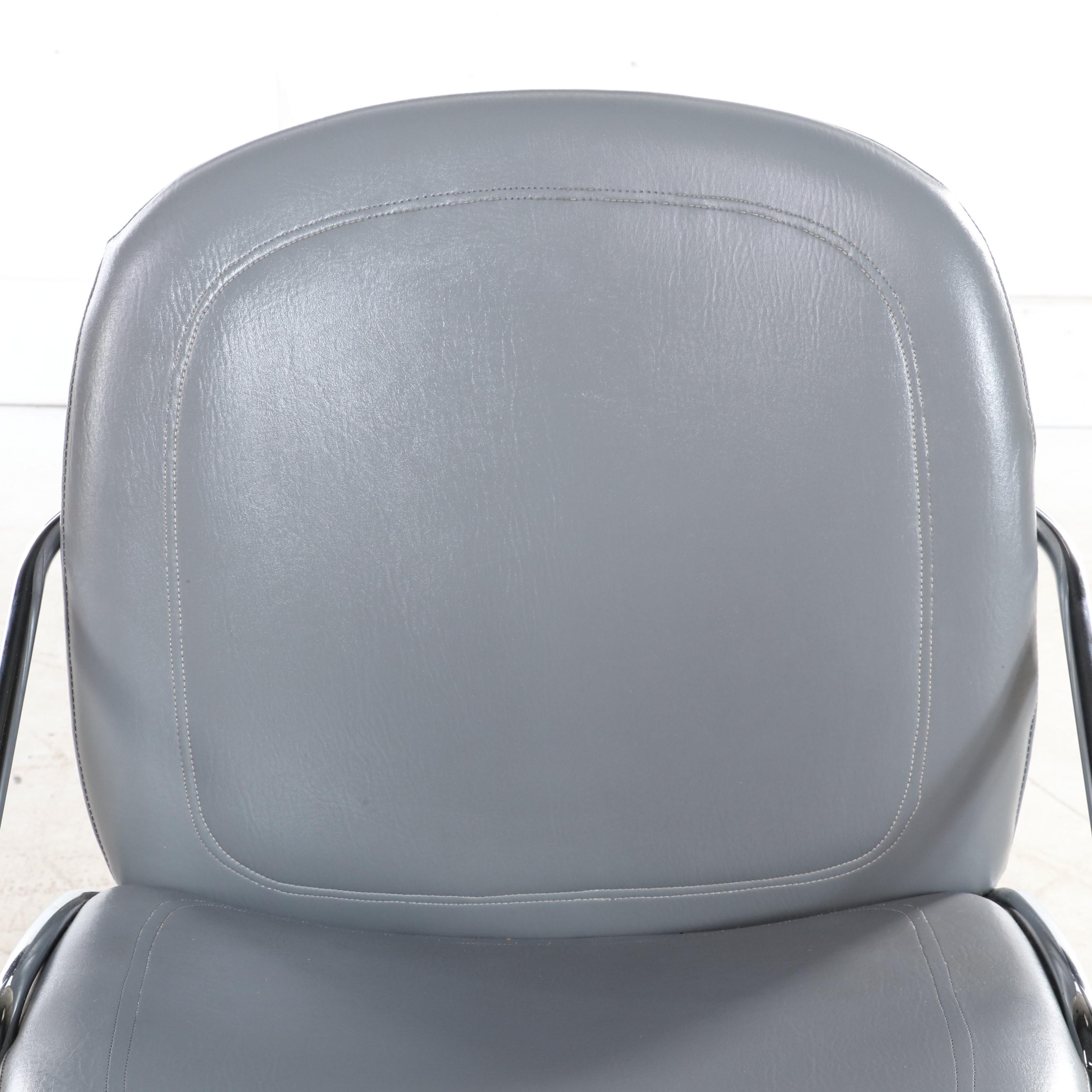 Four Thema Italian Modernist Chrome Cantilever Chairs, Attr. to Gastone Rinaldi