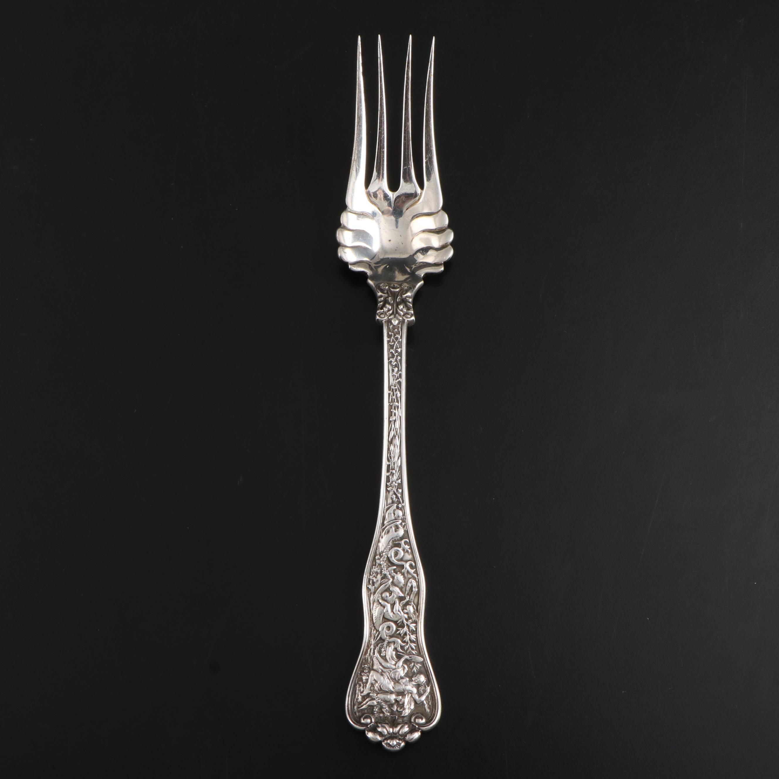 Tiffany & Co. "Olympian" Sterling Silver Cold Meat Fork