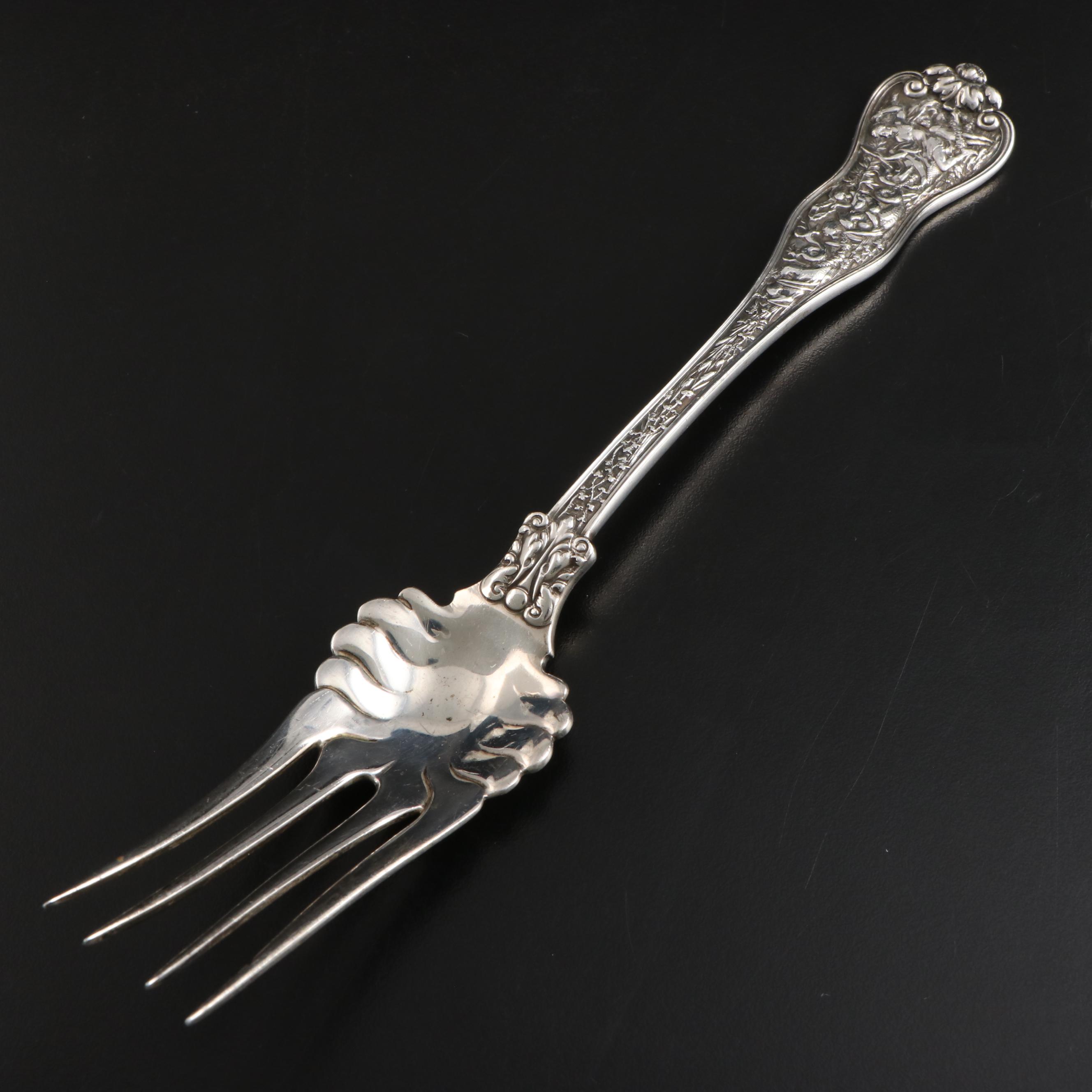 Tiffany & Co. "Olympian" Sterling Silver Cold Meat Fork