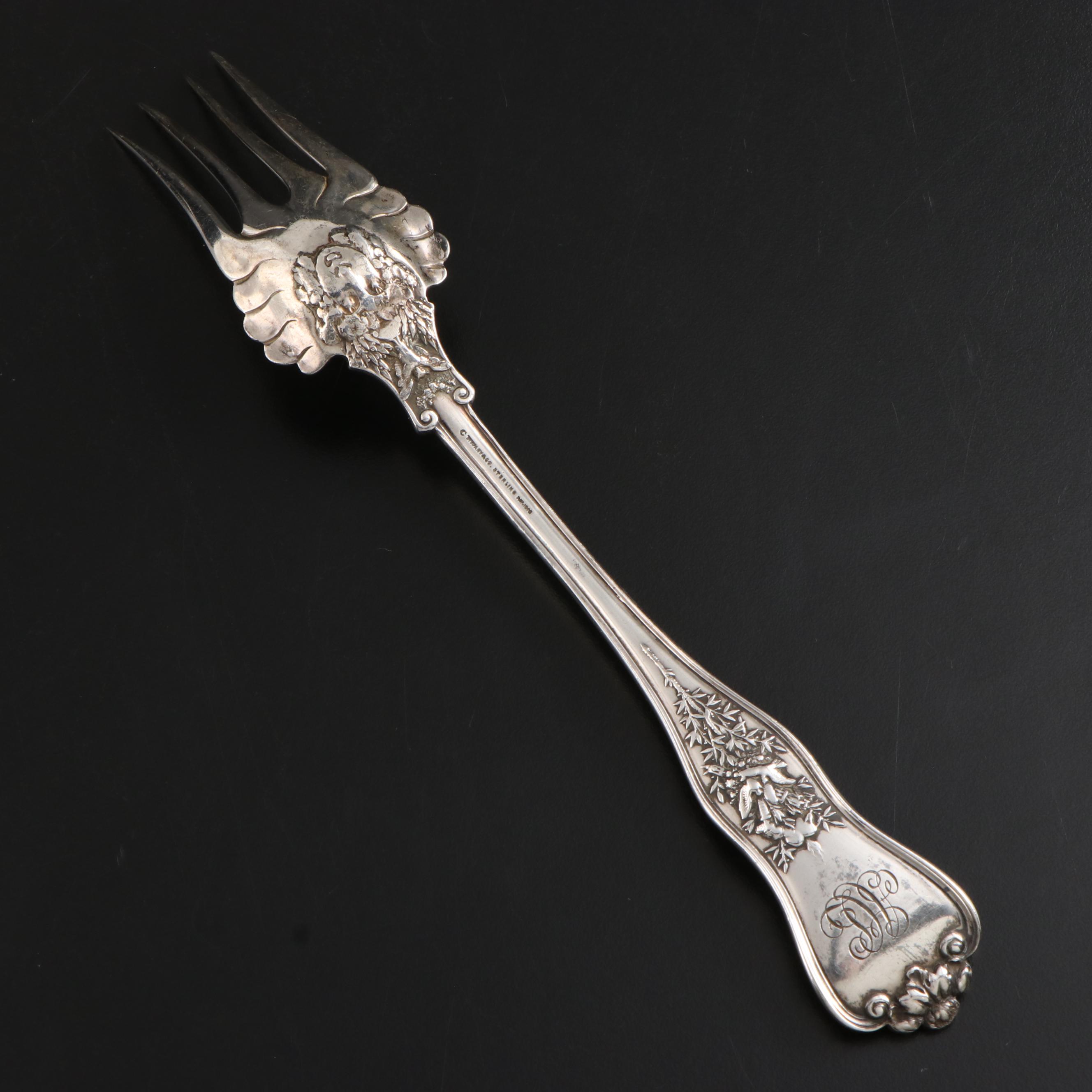 Tiffany & Co. "Olympian" Sterling Silver Cold Meat Fork