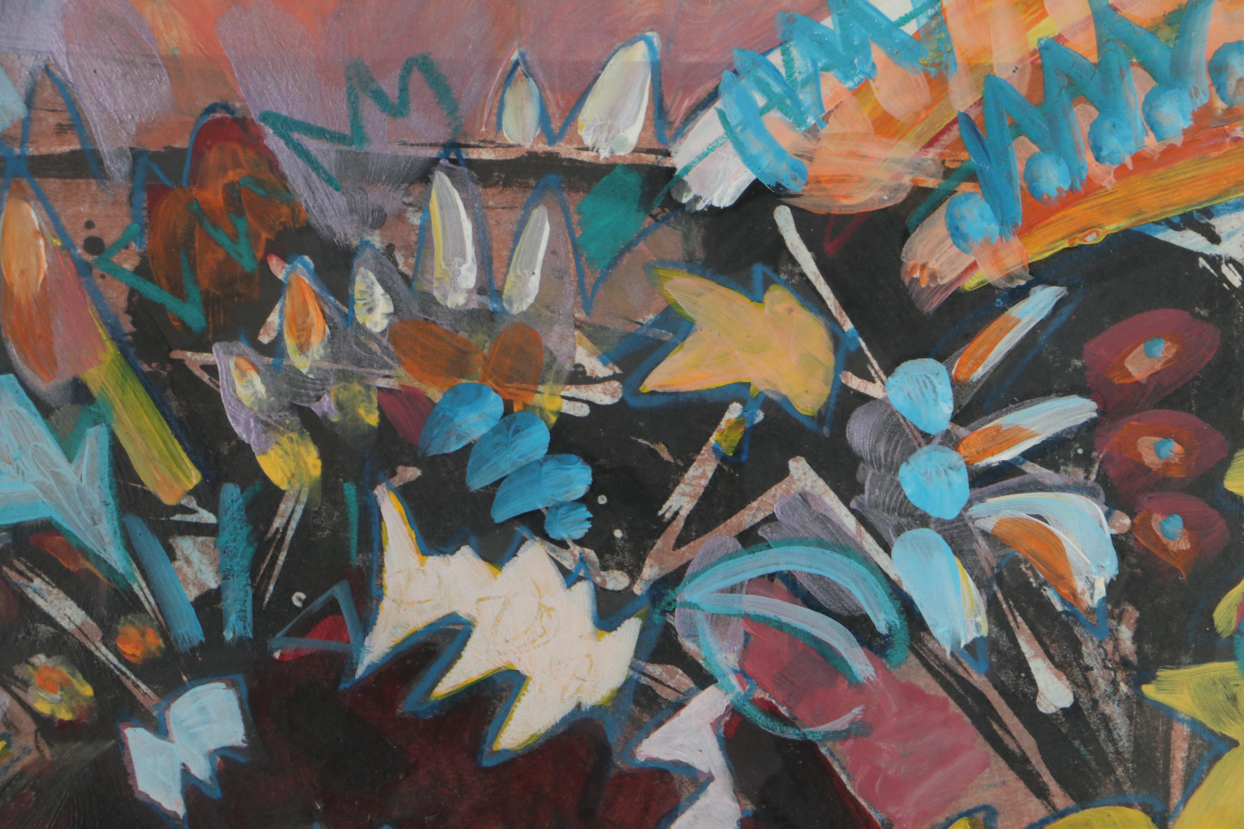 Sarah Roush Abstract Mixed Media Painting