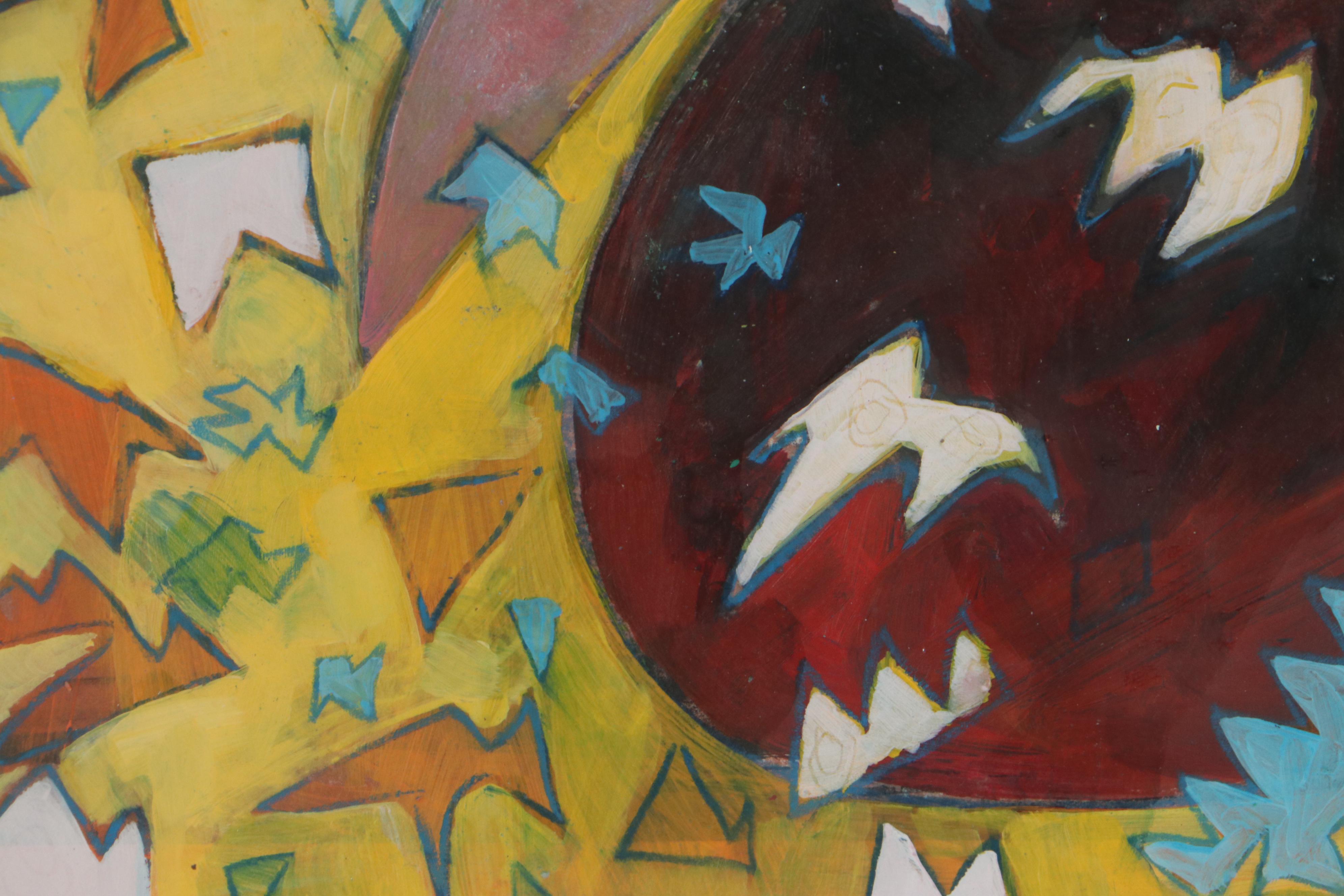 Sarah Roush Abstract Mixed Media Painting