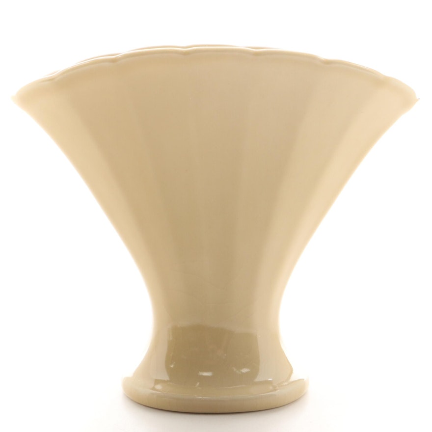 Rookwood Pottery Fan-Shaped High Glaze Ceramic Vase, 1946