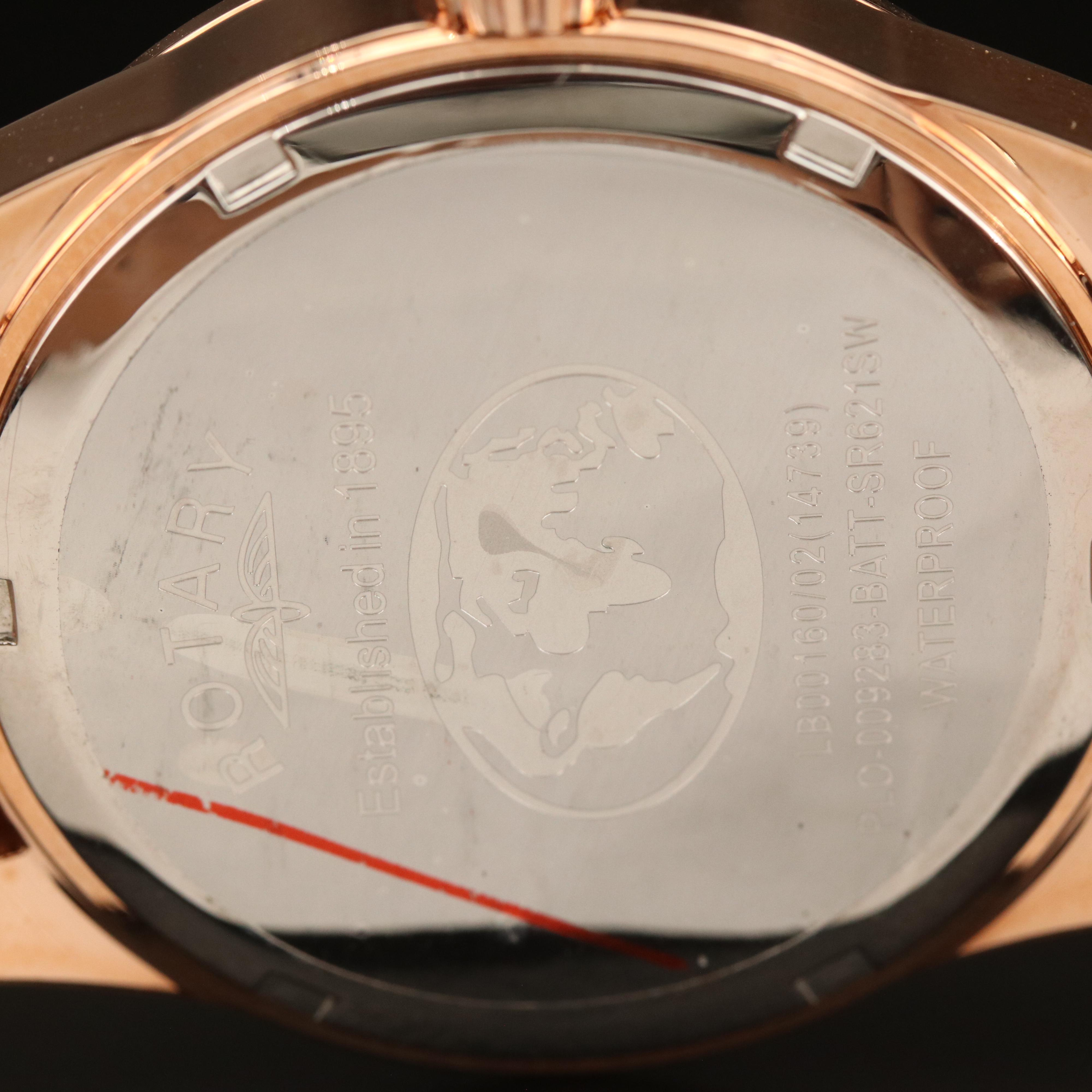 Rotary Multi-Function Crystal Bezel Watch