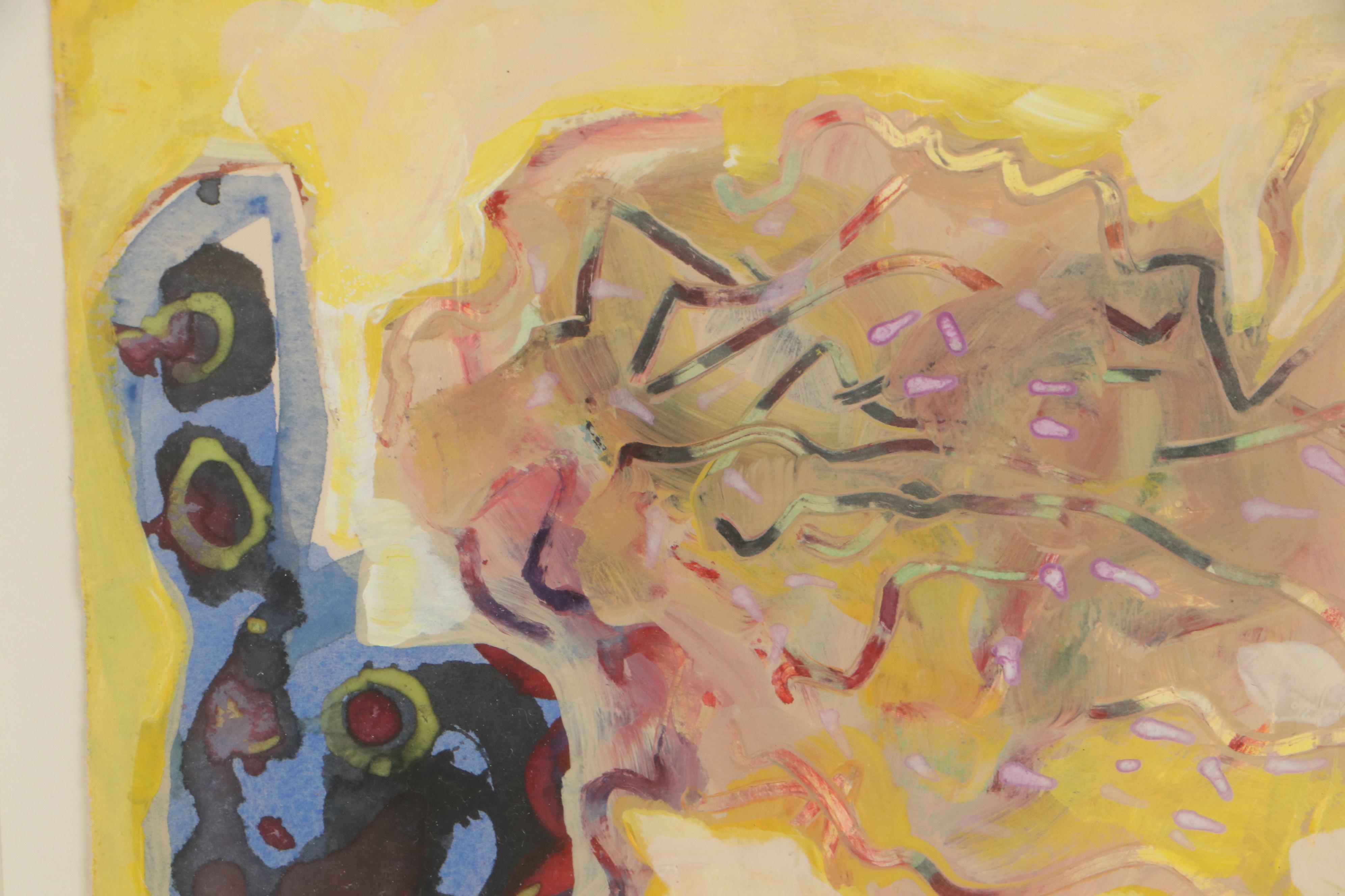 Sarah Roush Mixed Media Painting "Smoked Heart"