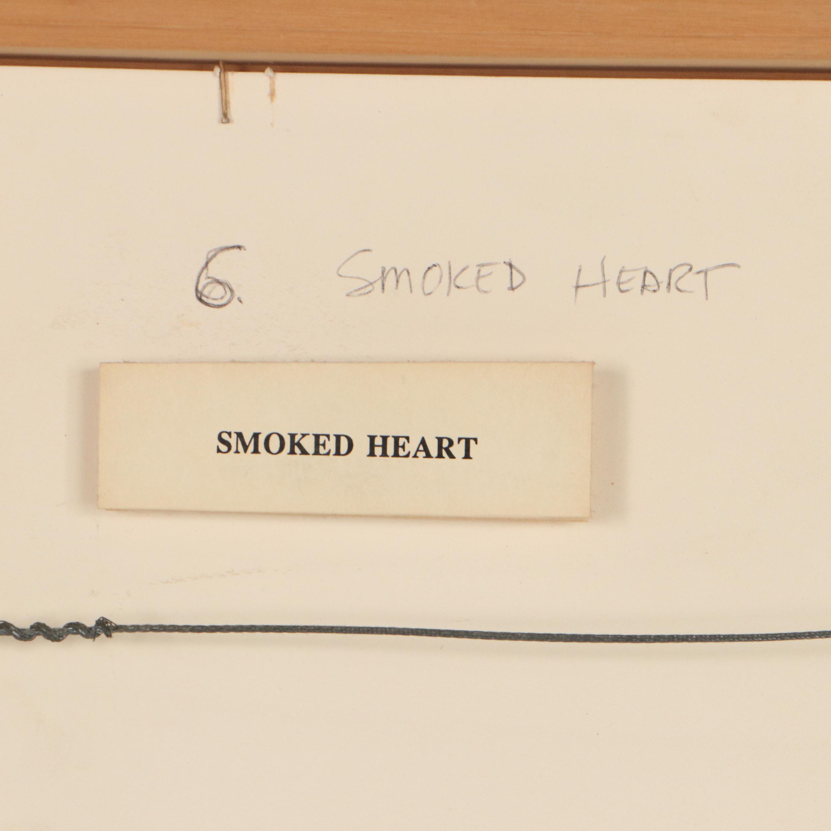 Sarah Roush Mixed Media Painting "Smoked Heart"