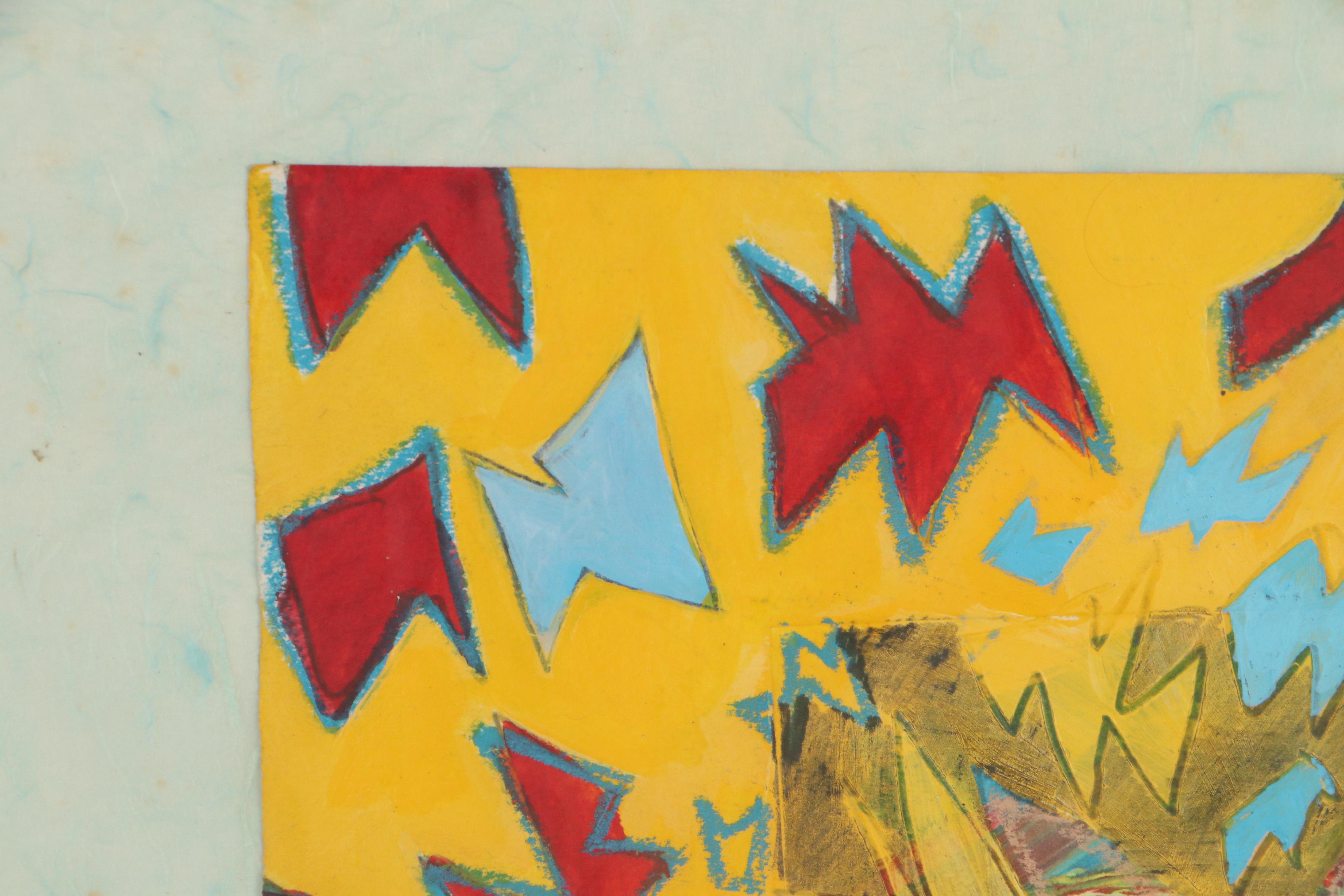 Sarah Roush Acrylic Painting "Flying Teeth"