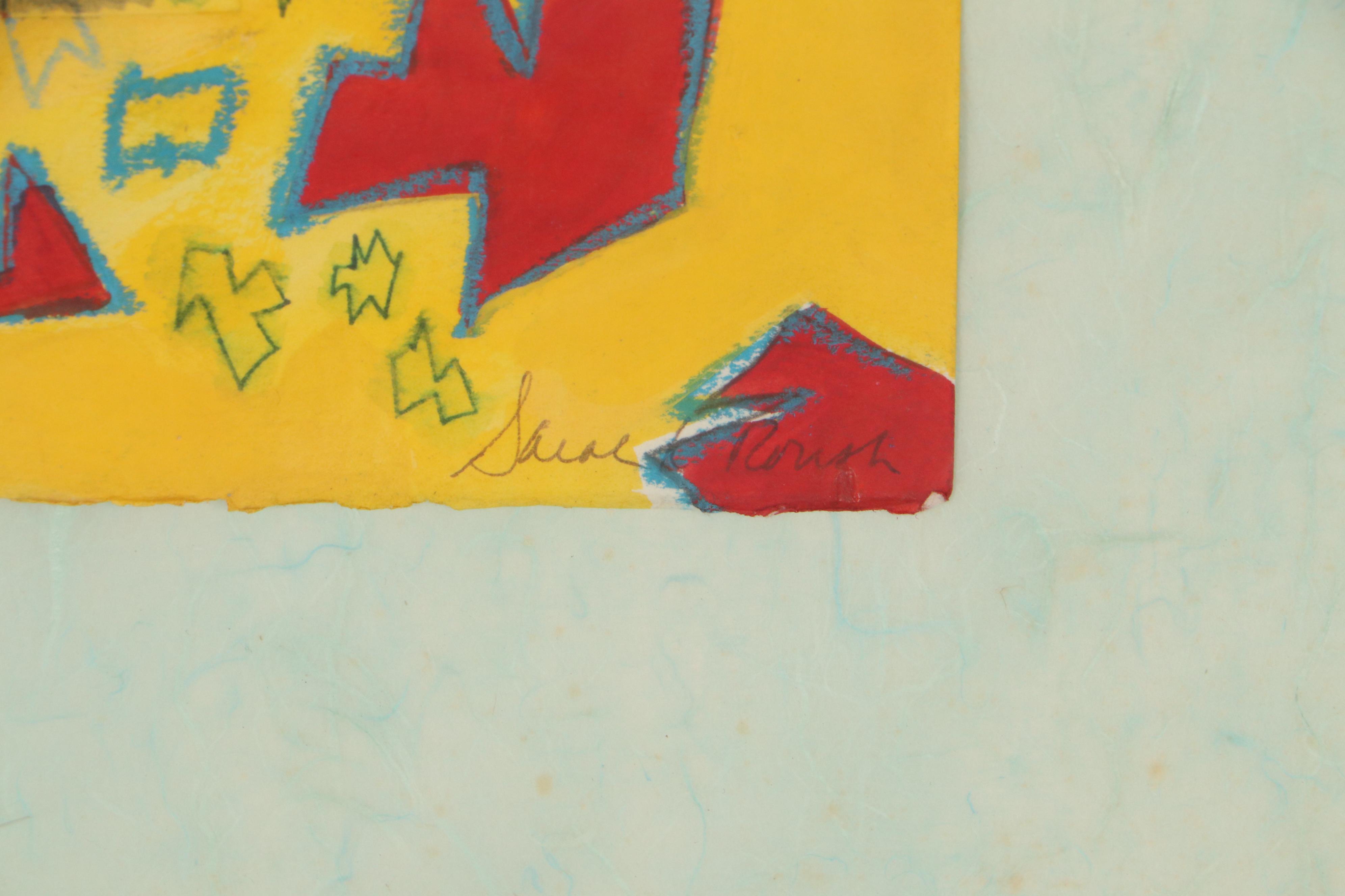 Sarah Roush Acrylic Painting "Flying Teeth"