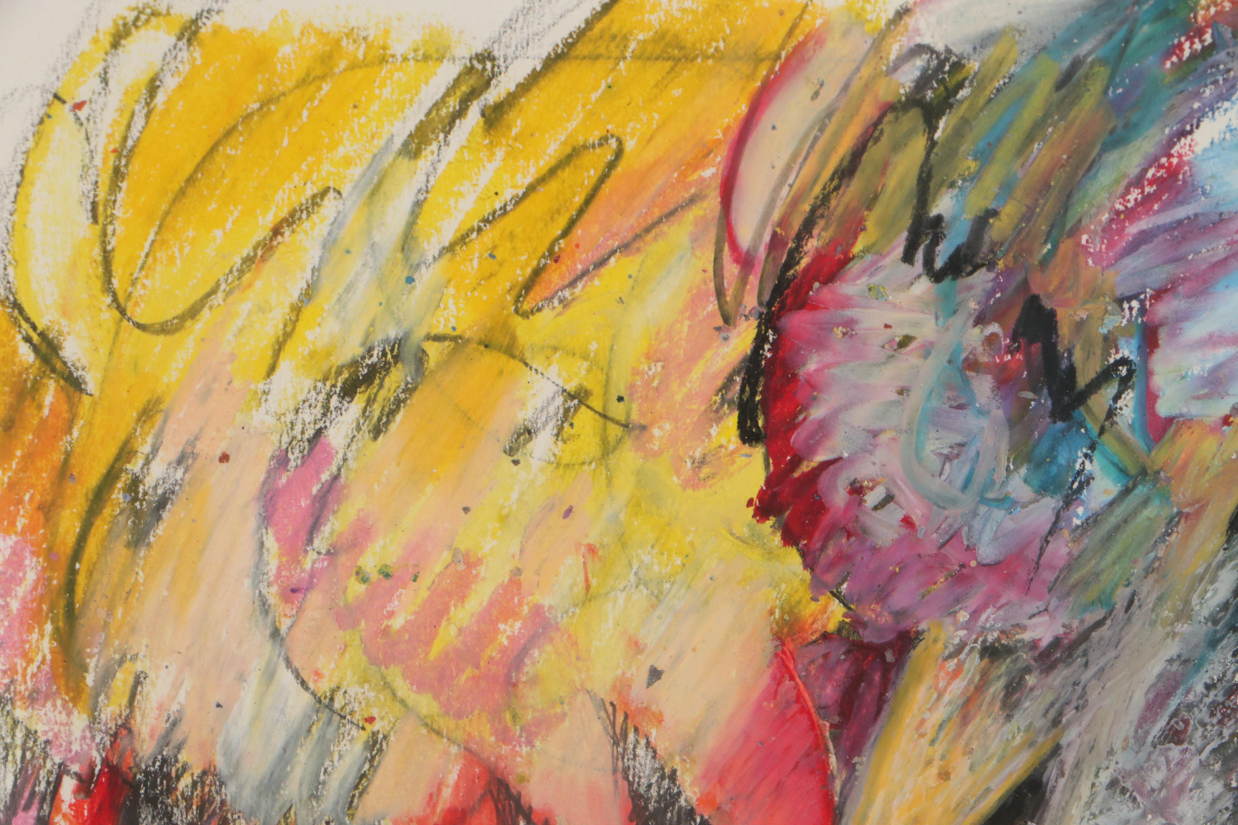 Sarah Roush Pastel Drawing, 1986