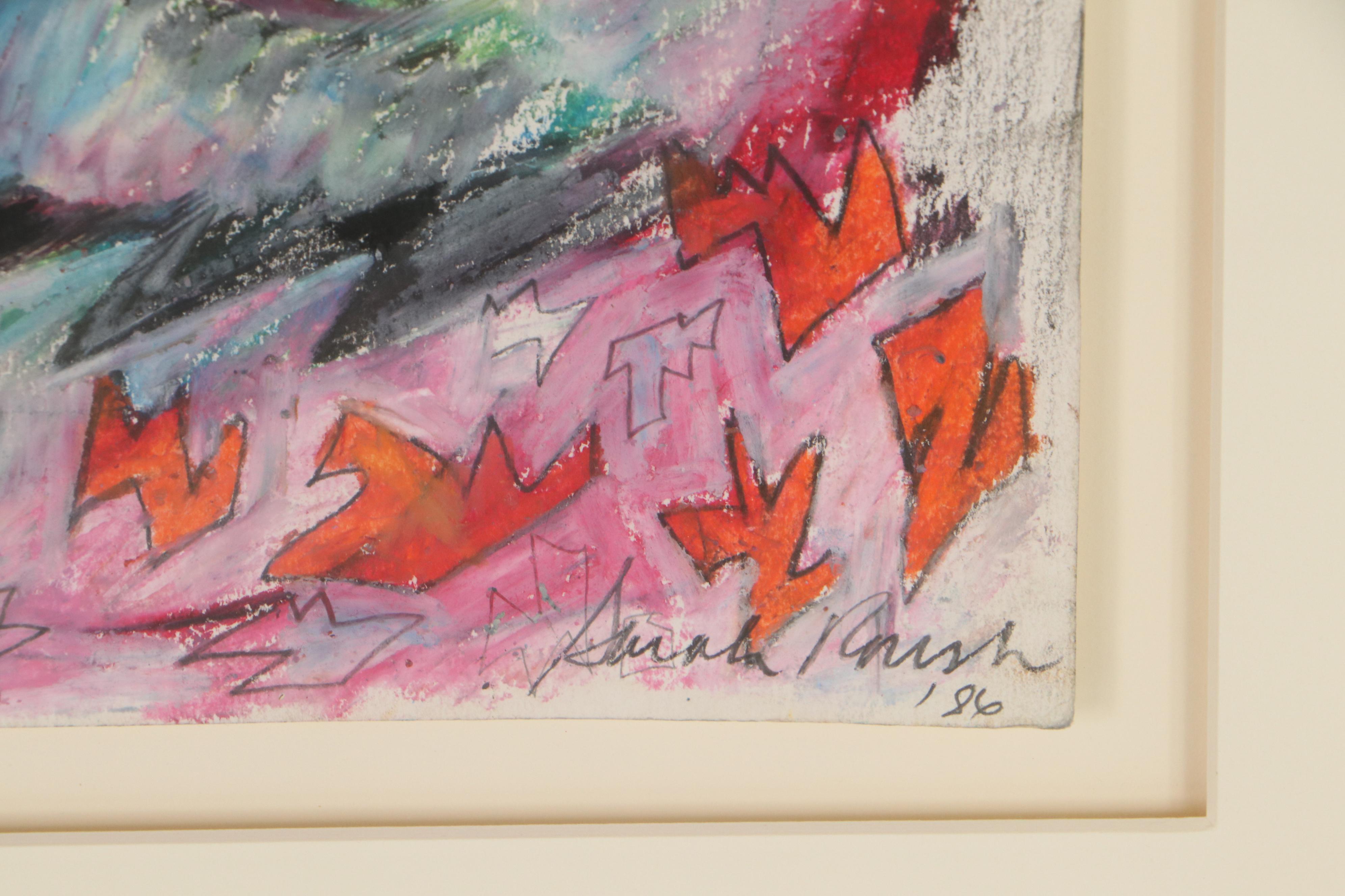 Sarah Roush Pastel Drawing, 1986