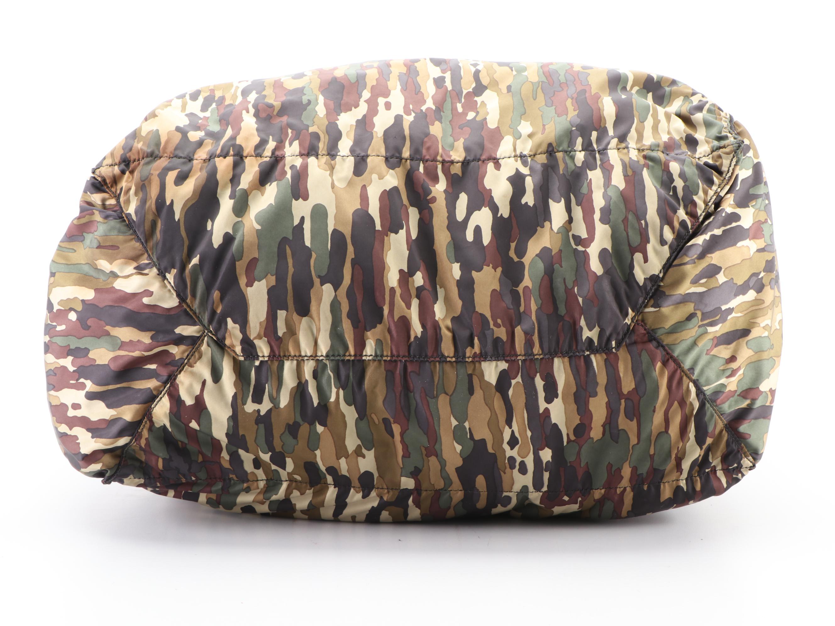 Prada Tote Bag in Camouflage Print Tessuto Nylon