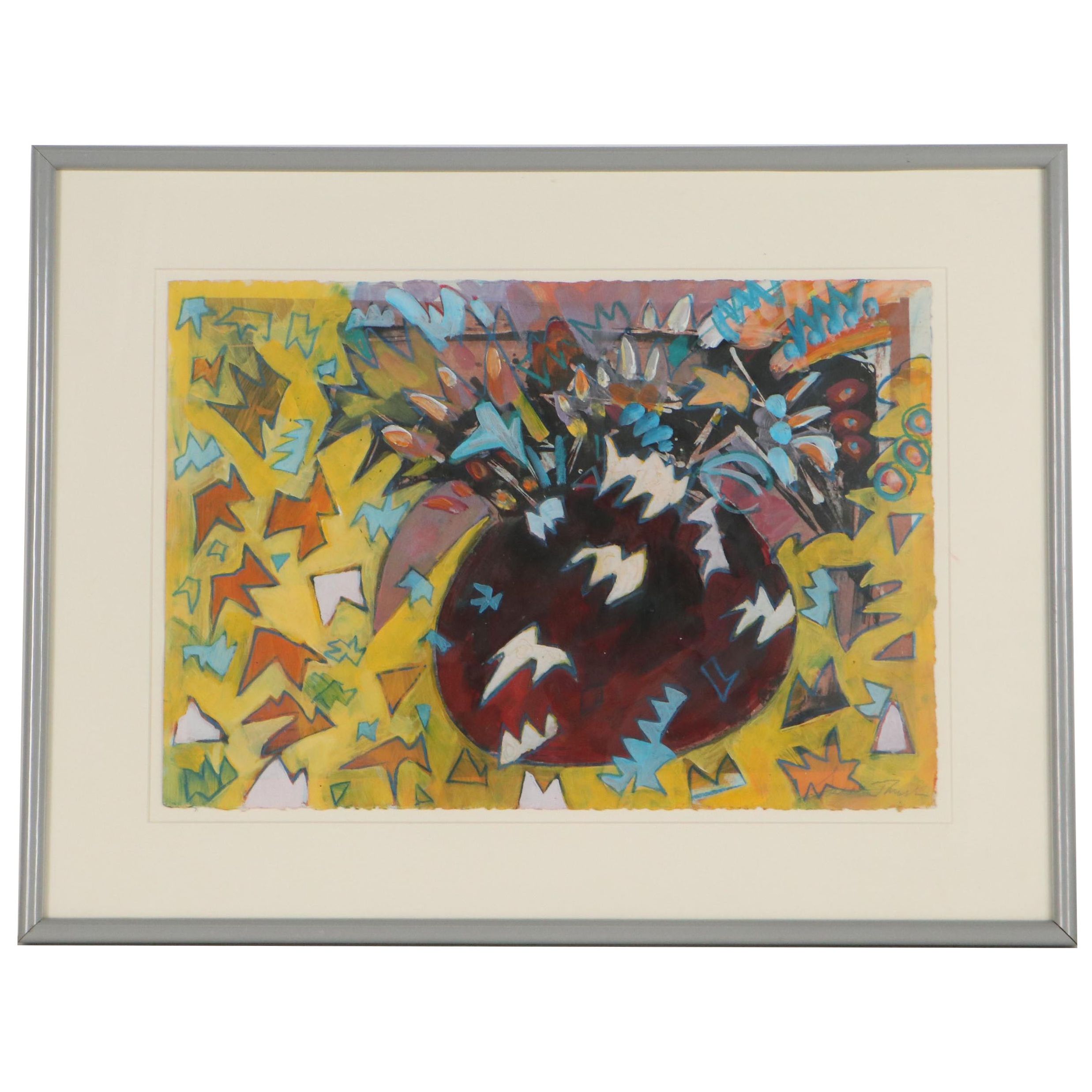 Sarah Roush Abstract Mixed Media Painting