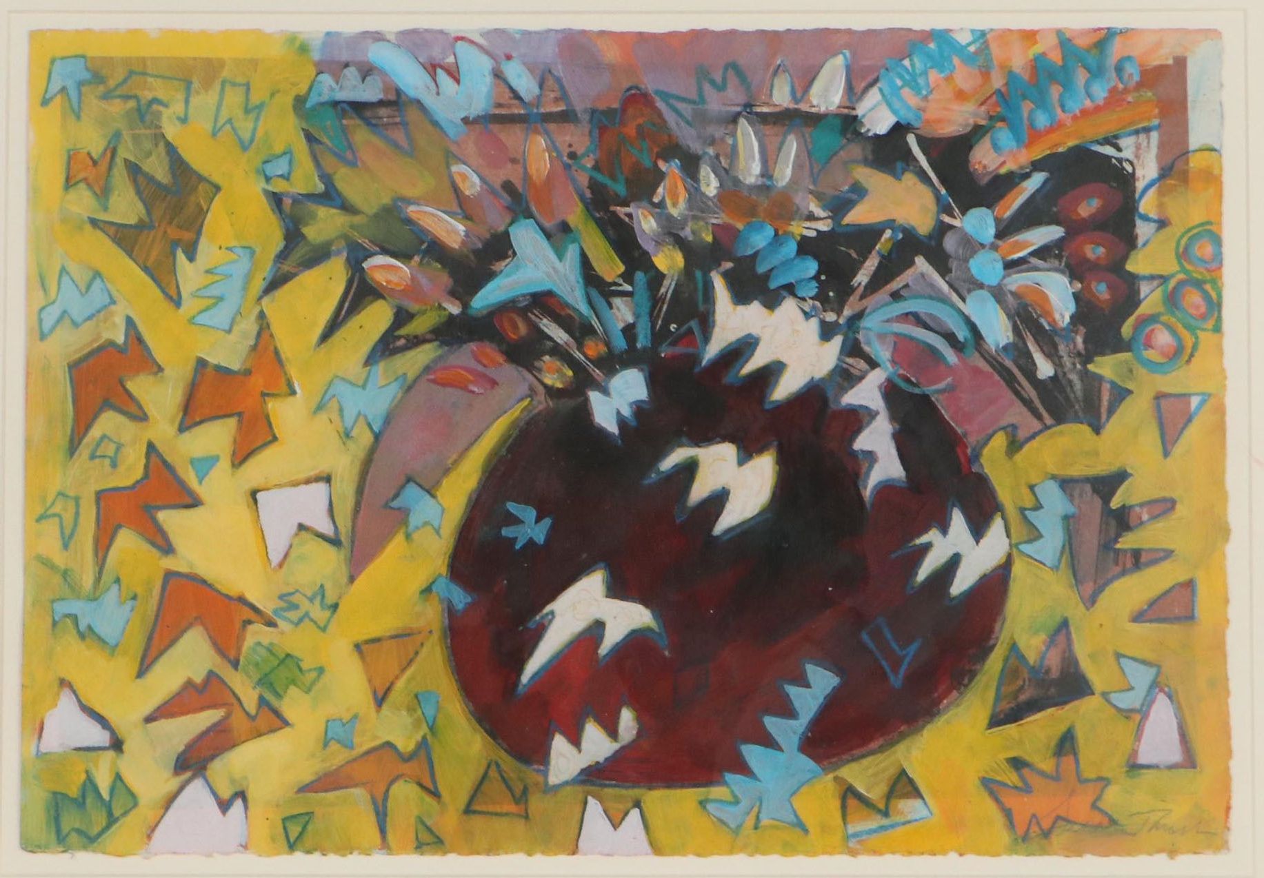 Sarah Roush Abstract Mixed Media Painting