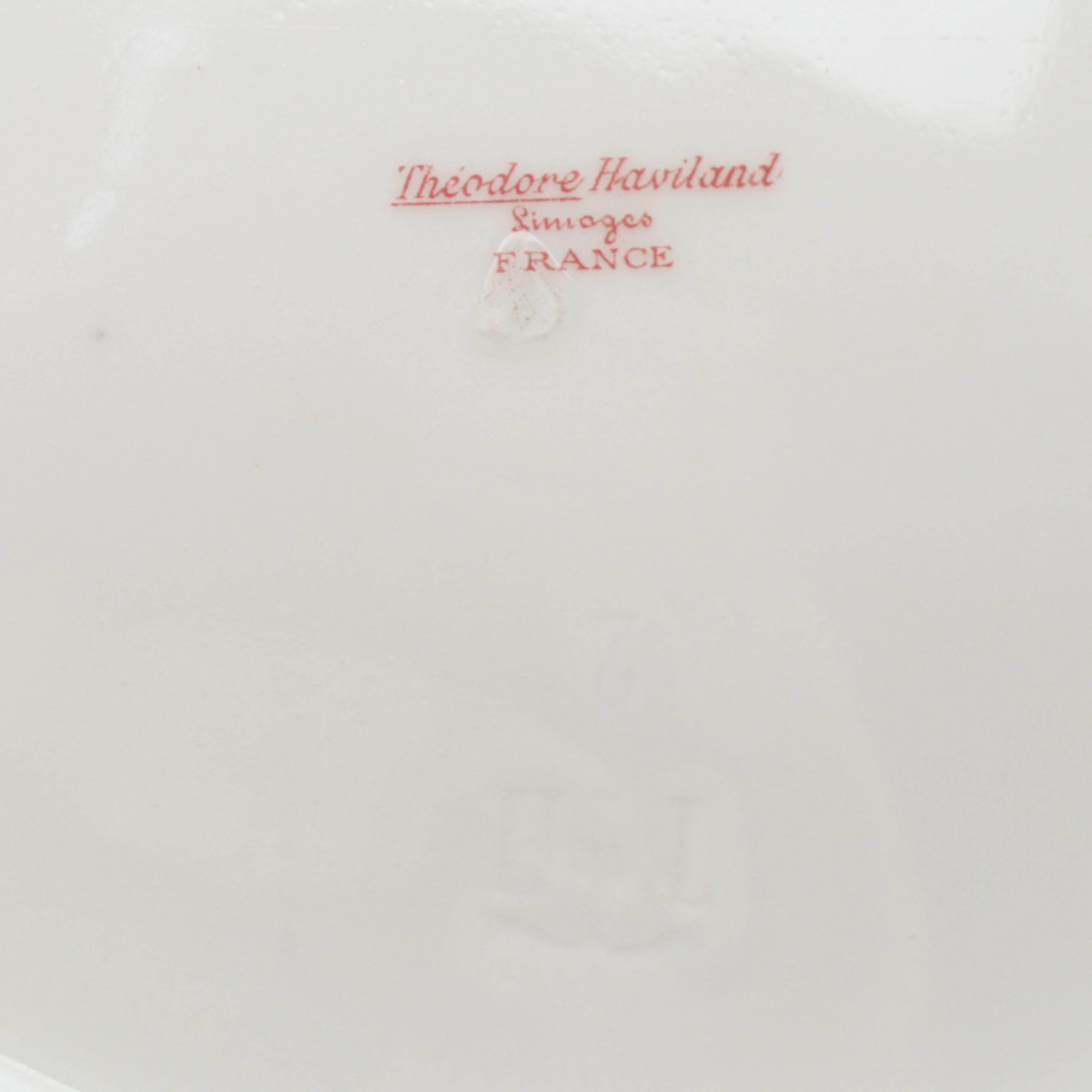 Haviland Hand-Painted Porcelain Serving Dishes, Mid-20th Century