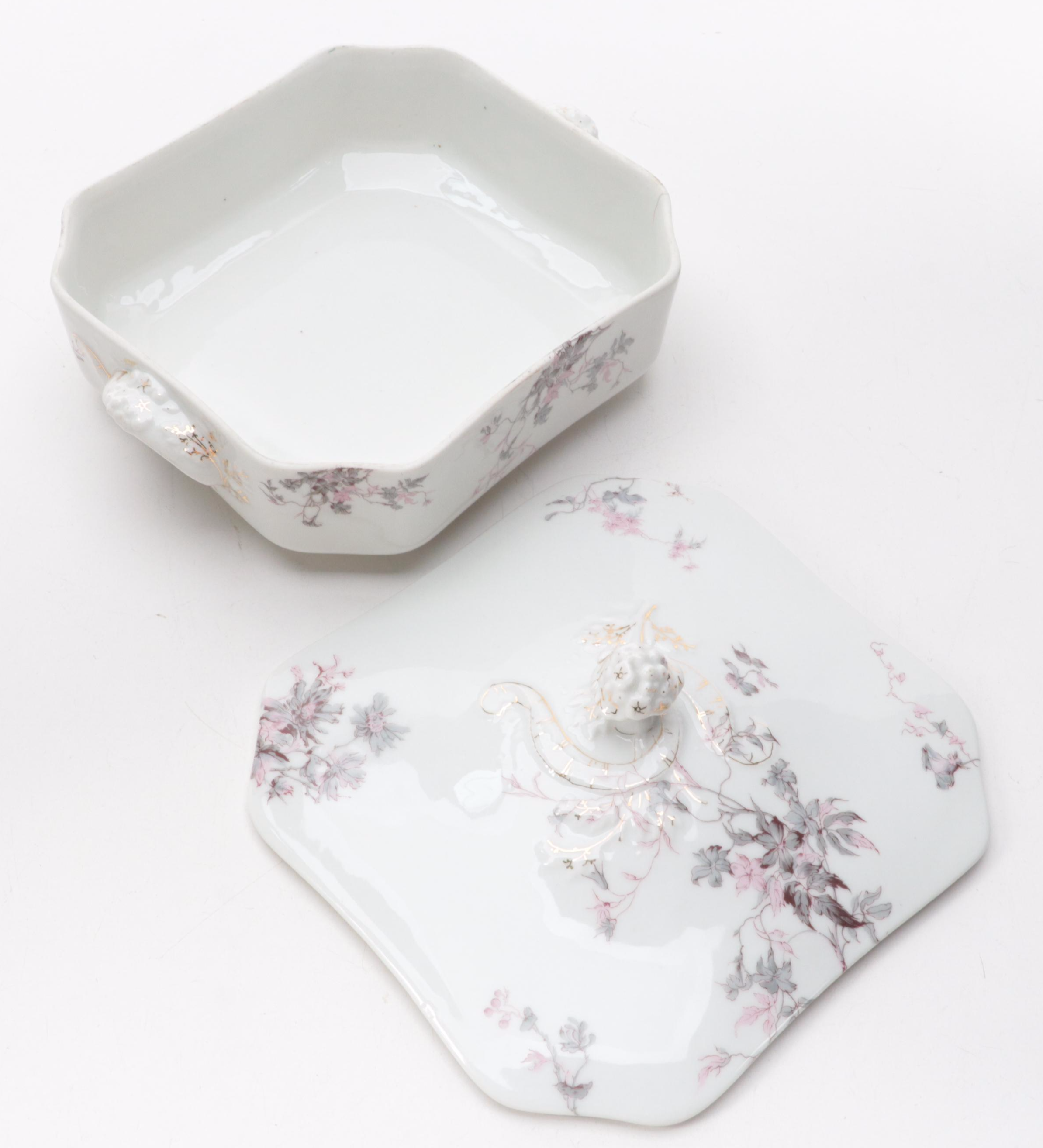 Haviland Hand-Painted Porcelain Serving Dishes, Mid-20th Century