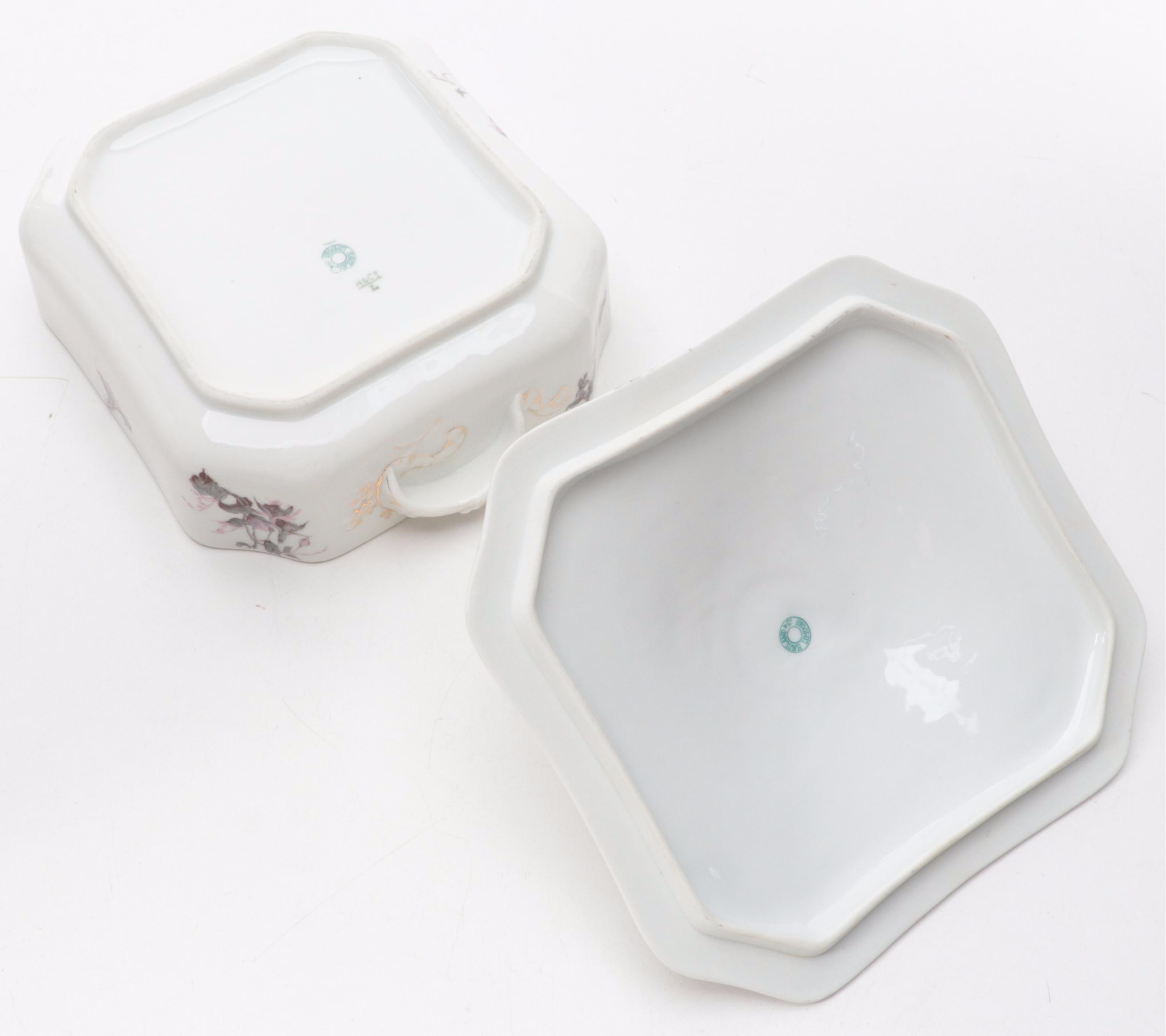 Haviland Hand-Painted Porcelain Serving Dishes, Mid-20th Century