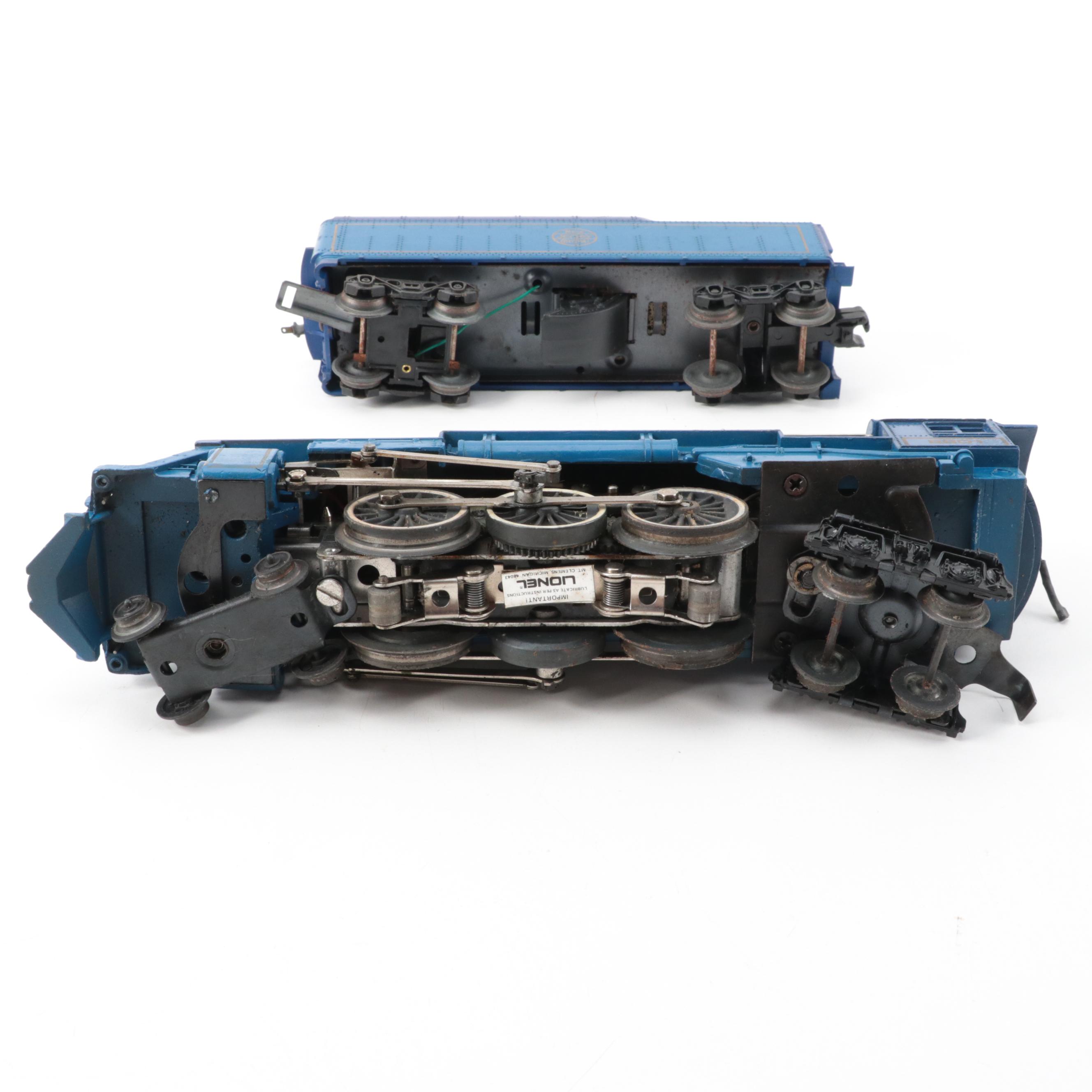 Lionel "The Blue Comet" Locomotive and Train Cars
