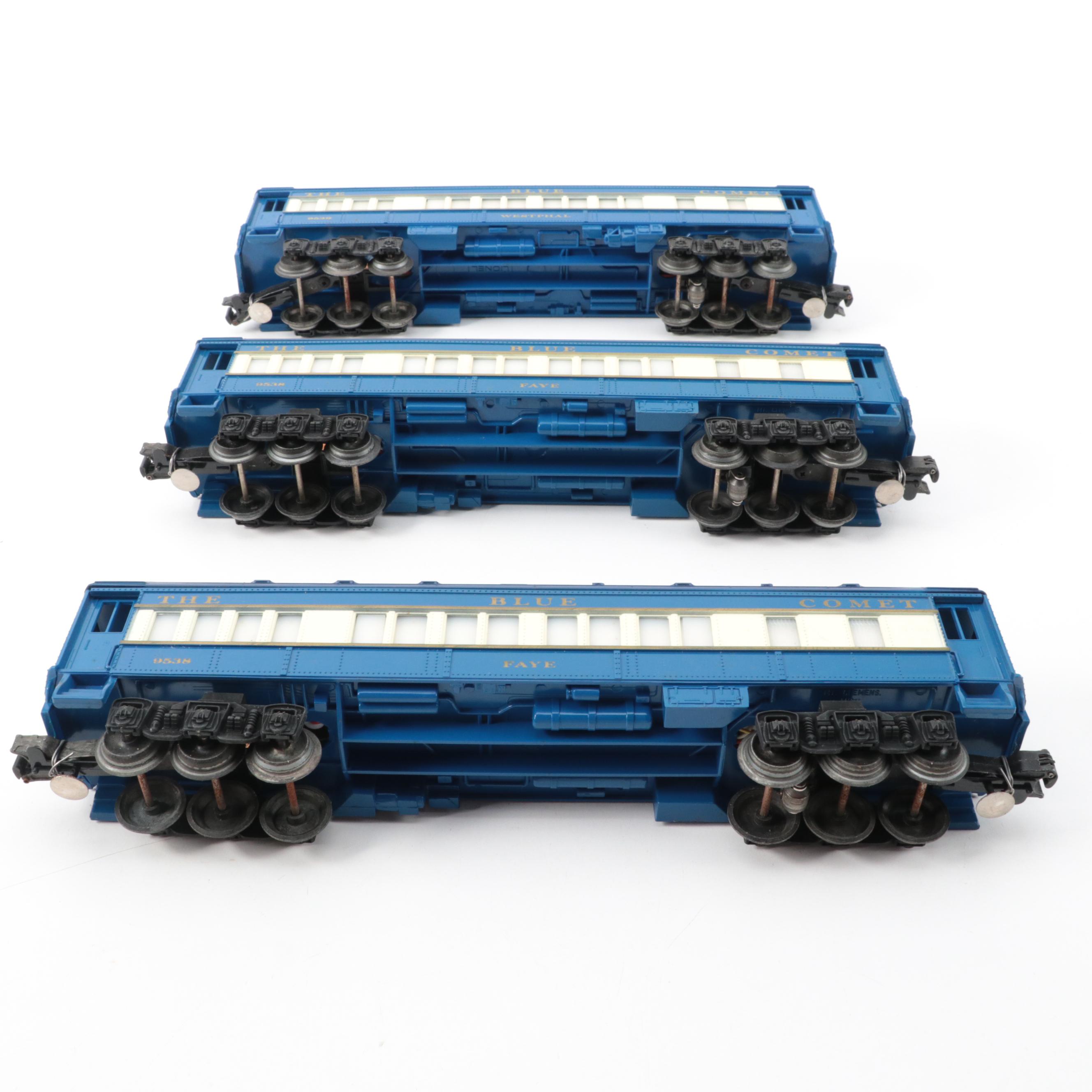Lionel "The Blue Comet" Locomotive and Train Cars