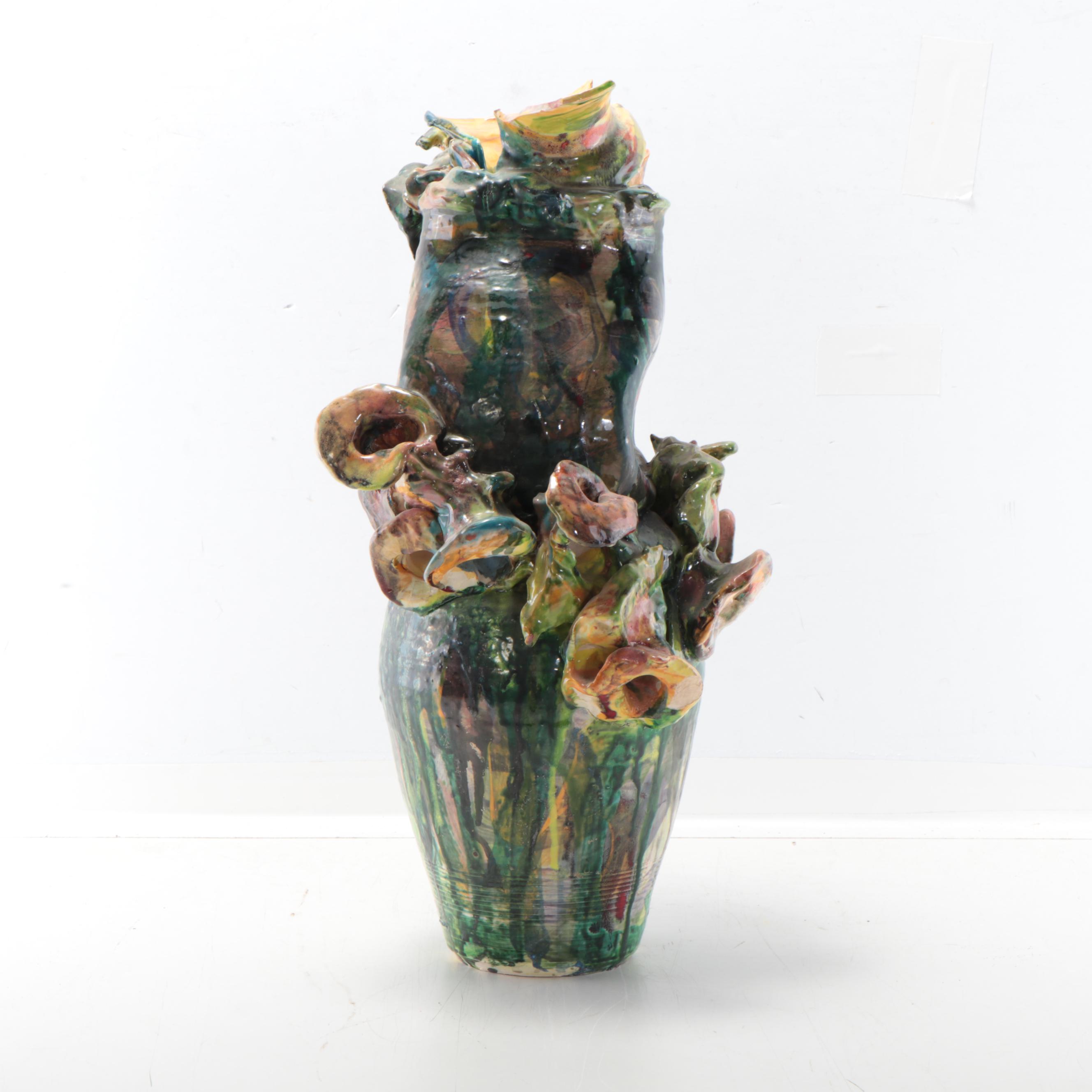 Sarah Roush Surreal Ceramic Sculptural Vase