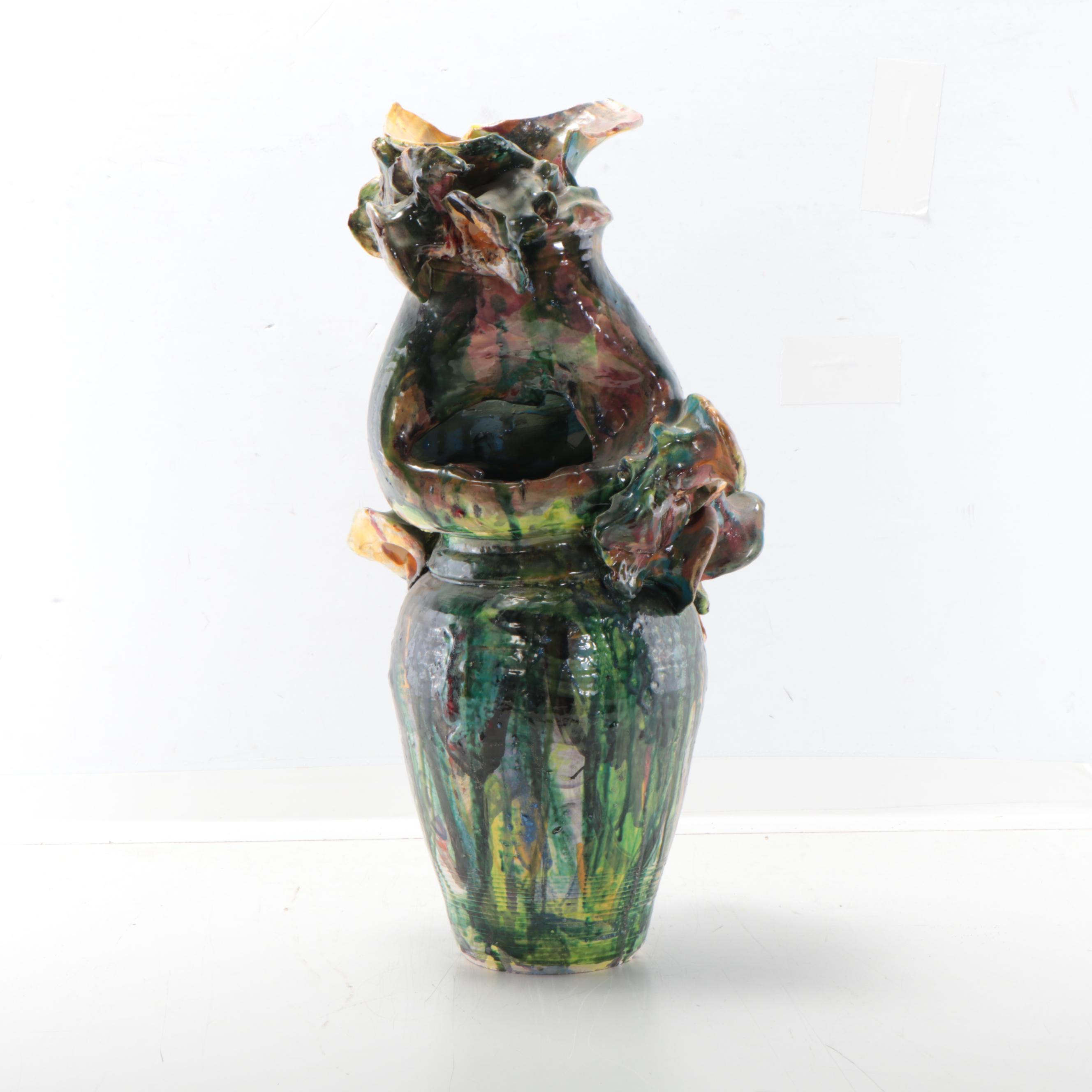 Sarah Roush Surreal Ceramic Sculptural Vase