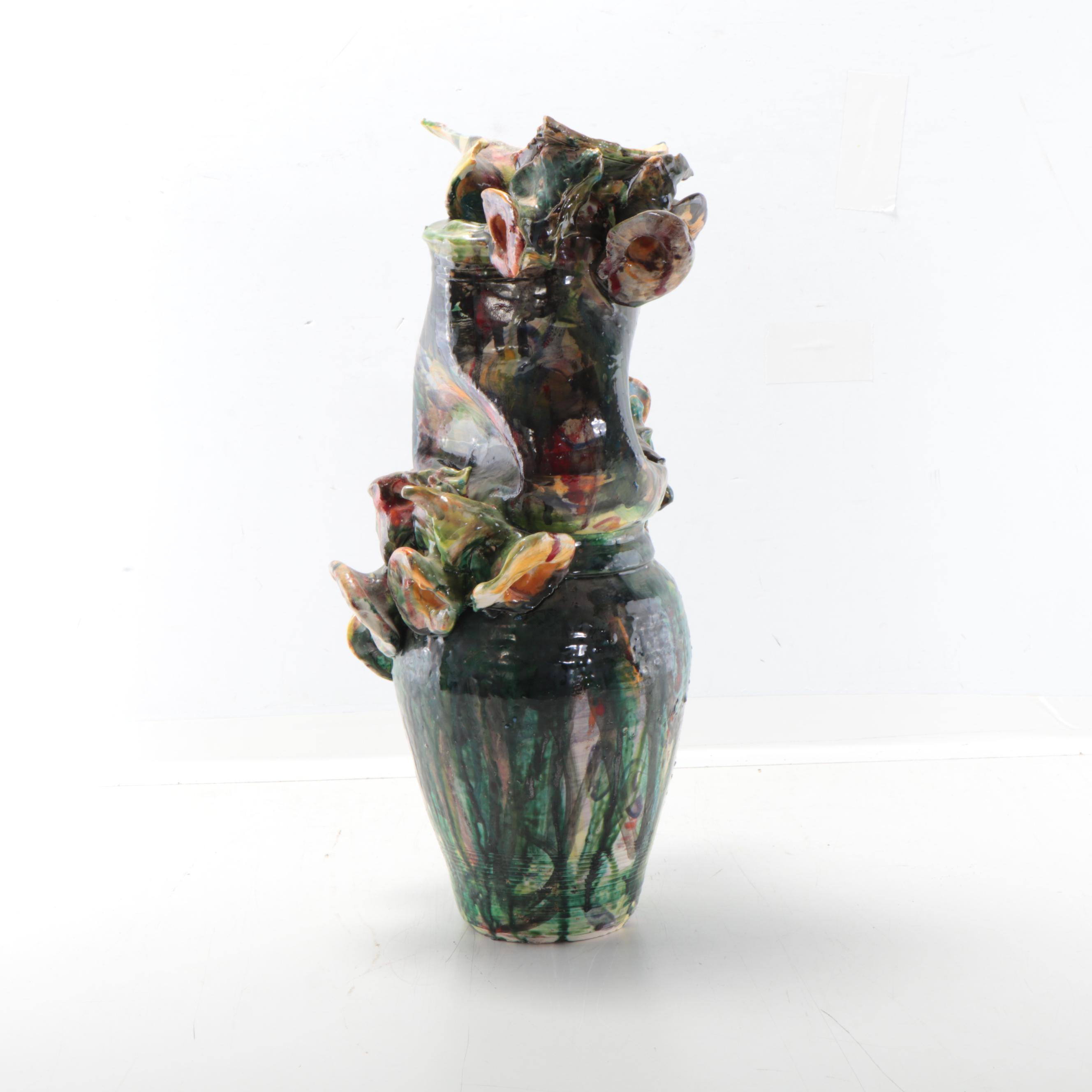 Sarah Roush Surreal Ceramic Sculptural Vase