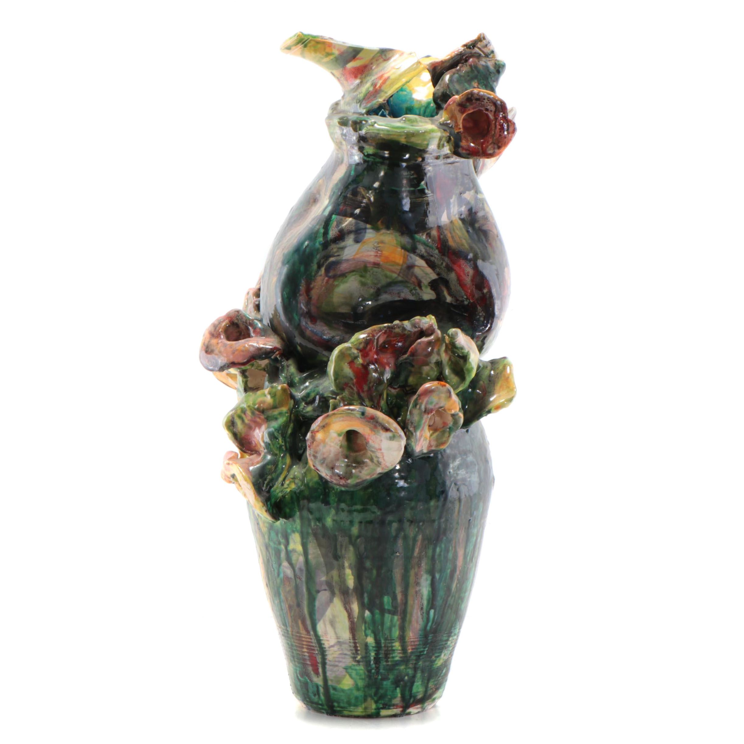 Sarah Roush Surreal Ceramic Sculptural Vase