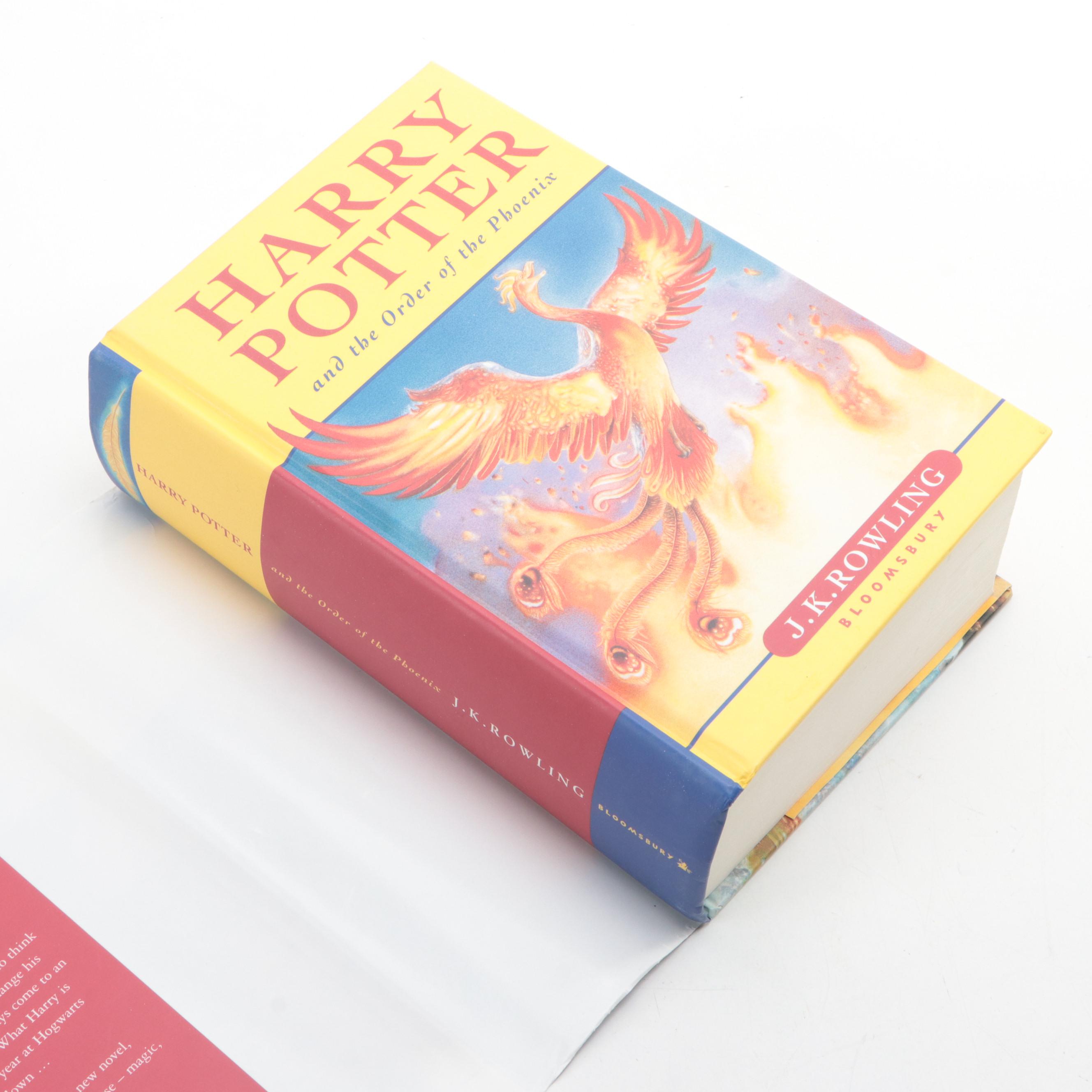 First UK Edition "Harry Potter and the Order of the Phoenix" by J. K. Rowling