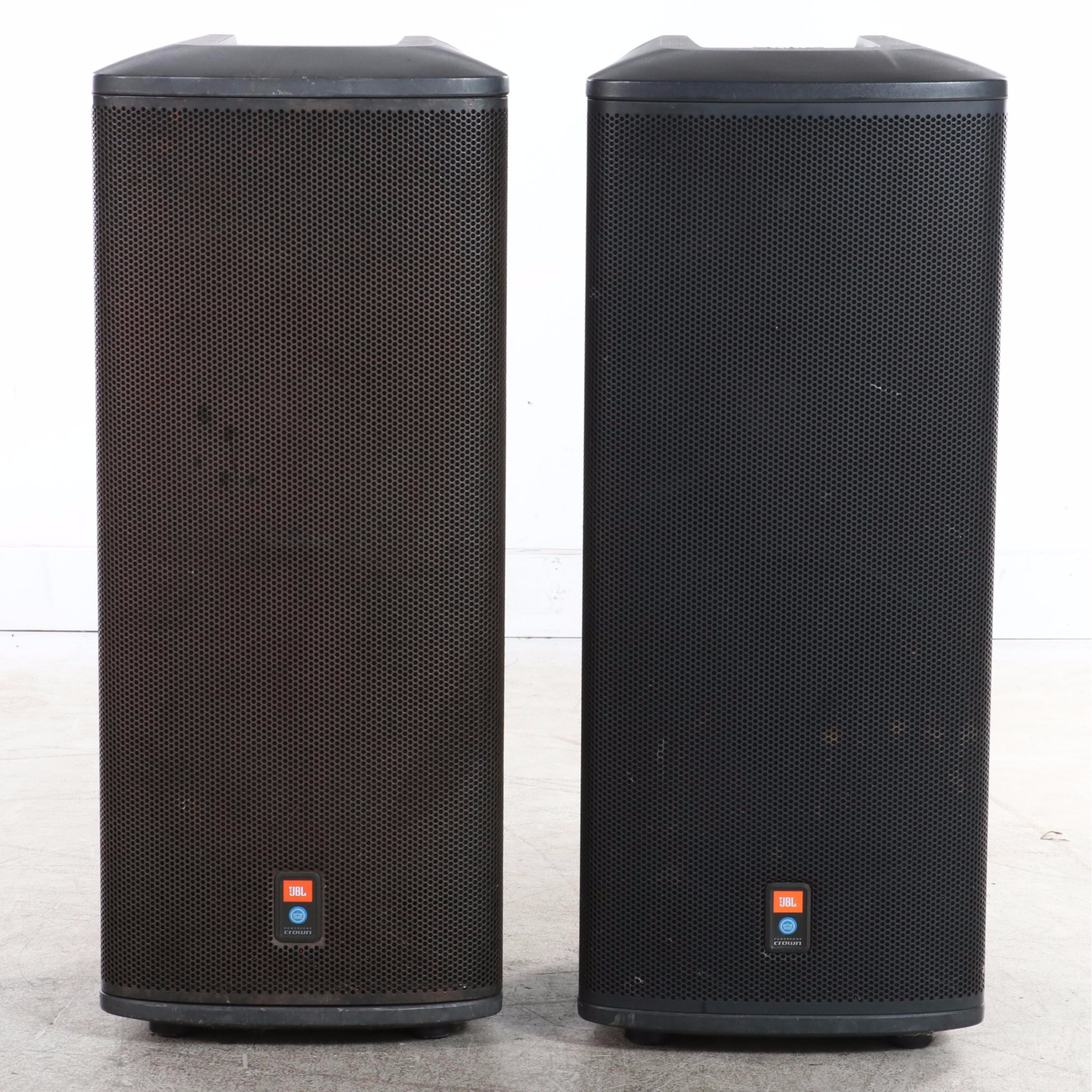 Pair of JBL Crown PRX535 Professional Floor Standing Three-Way Speakers
