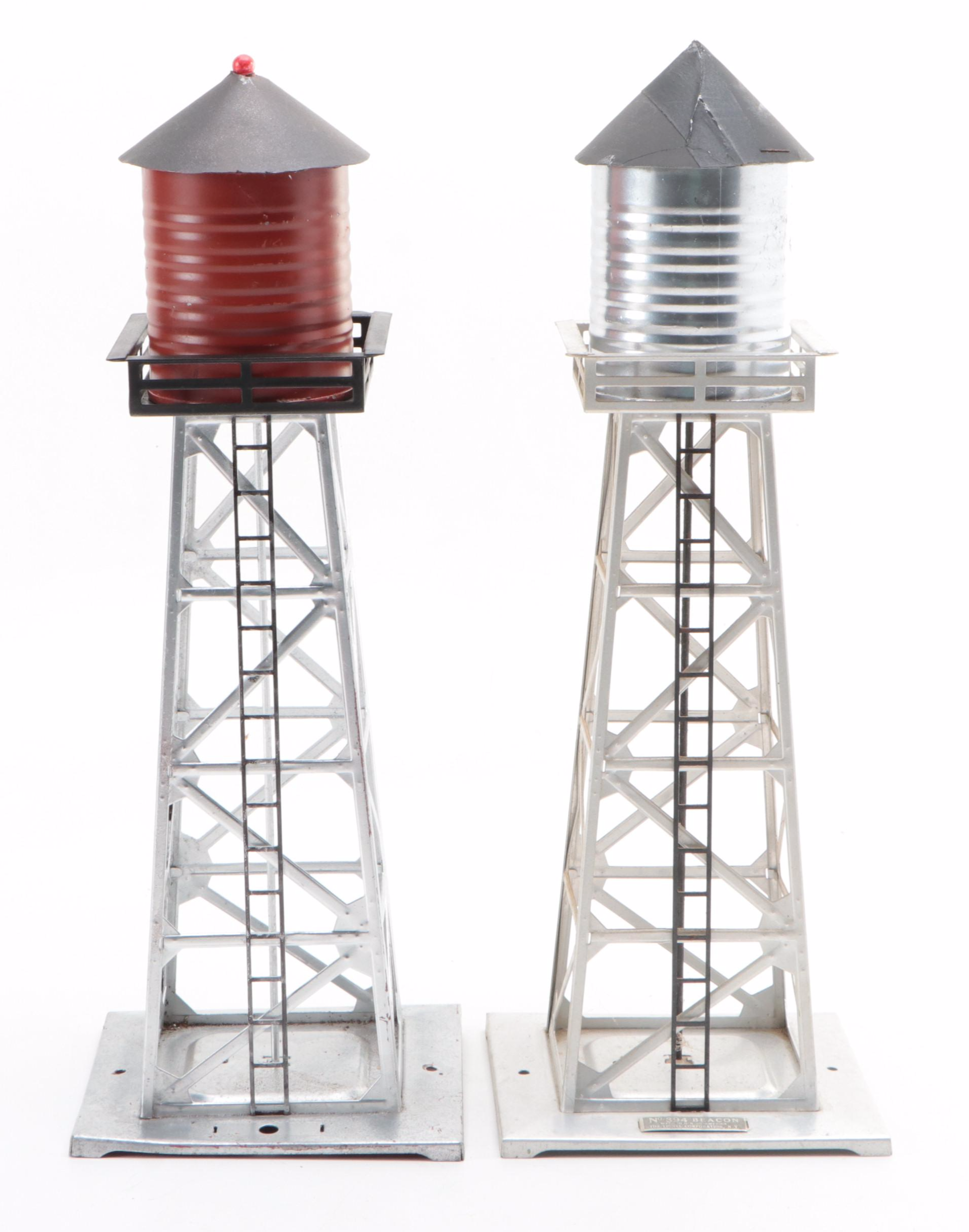 Marx Girard Train Station with Lionel No.1045 Flagman and Other Accessories