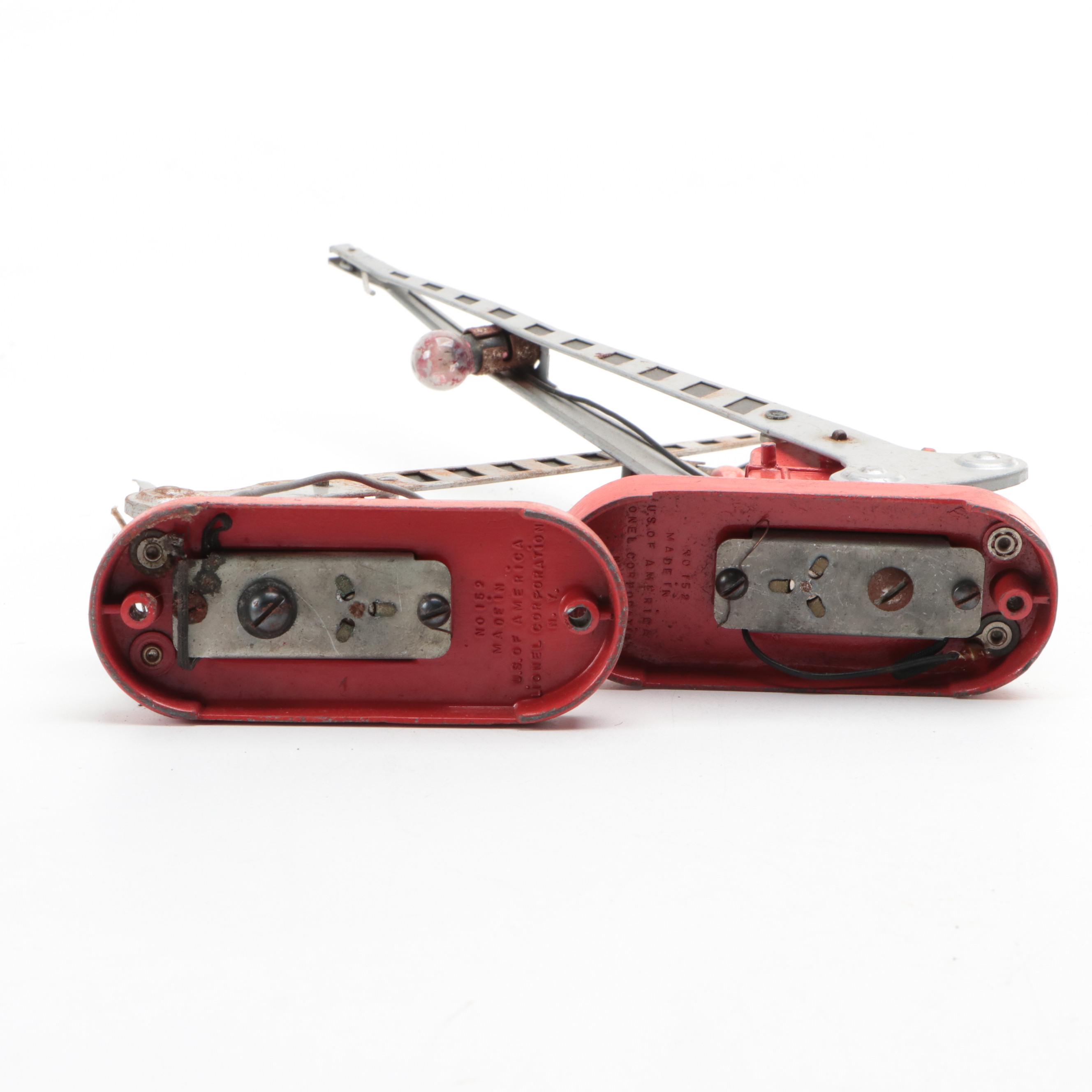 Marx Girard Train Station with Lionel No.1045 Flagman and Other Accessories