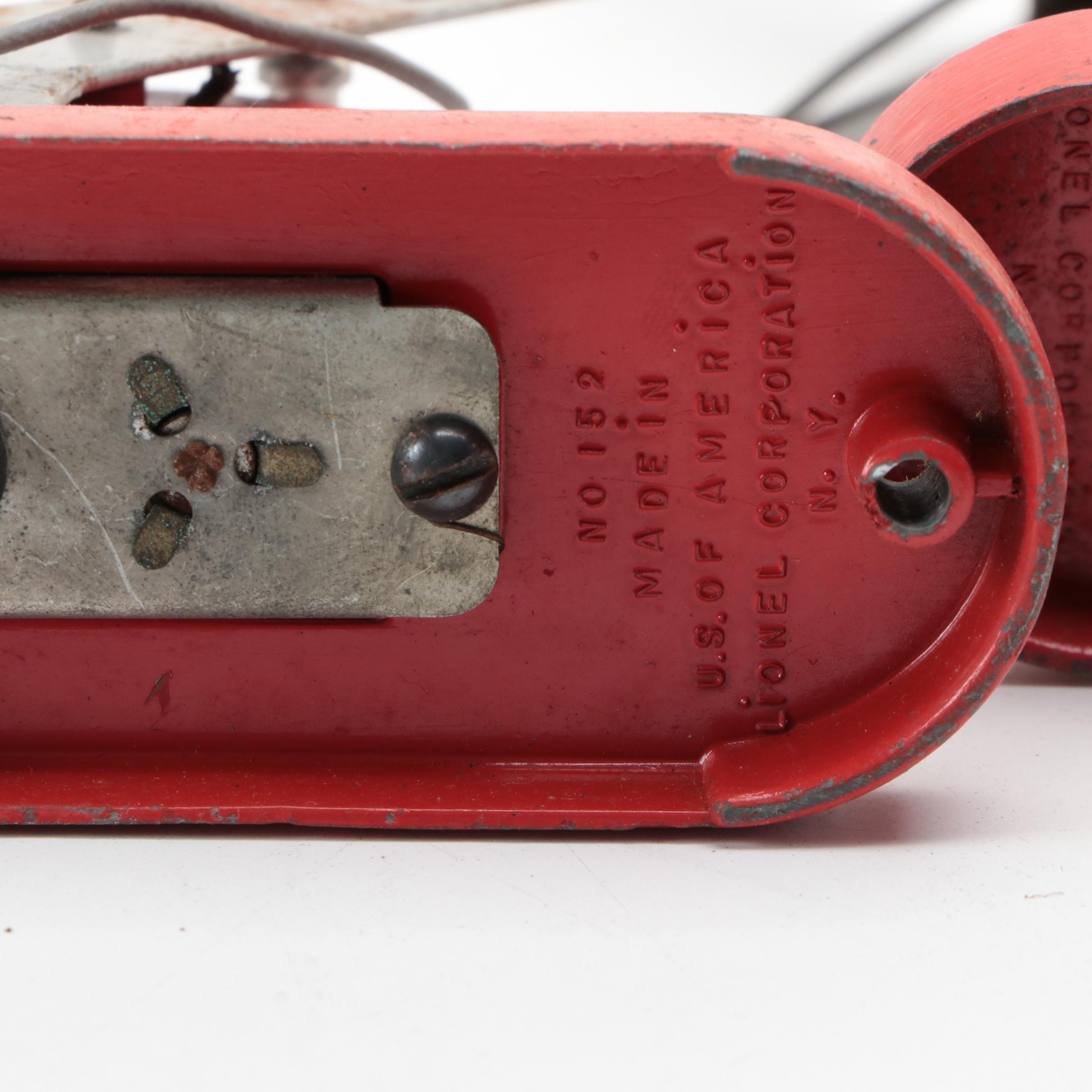 Marx Girard Train Station with Lionel No.1045 Flagman and Other Accessories