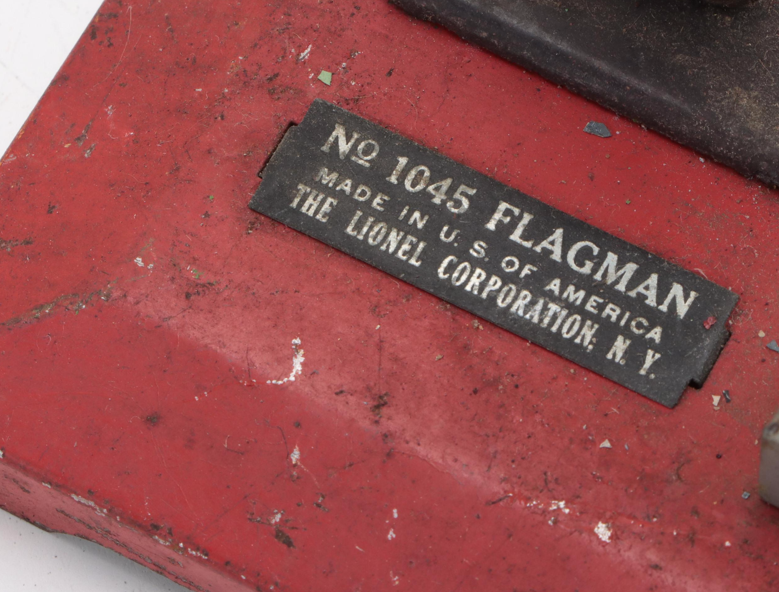 Marx Girard Train Station with Lionel No.1045 Flagman and Other Accessories