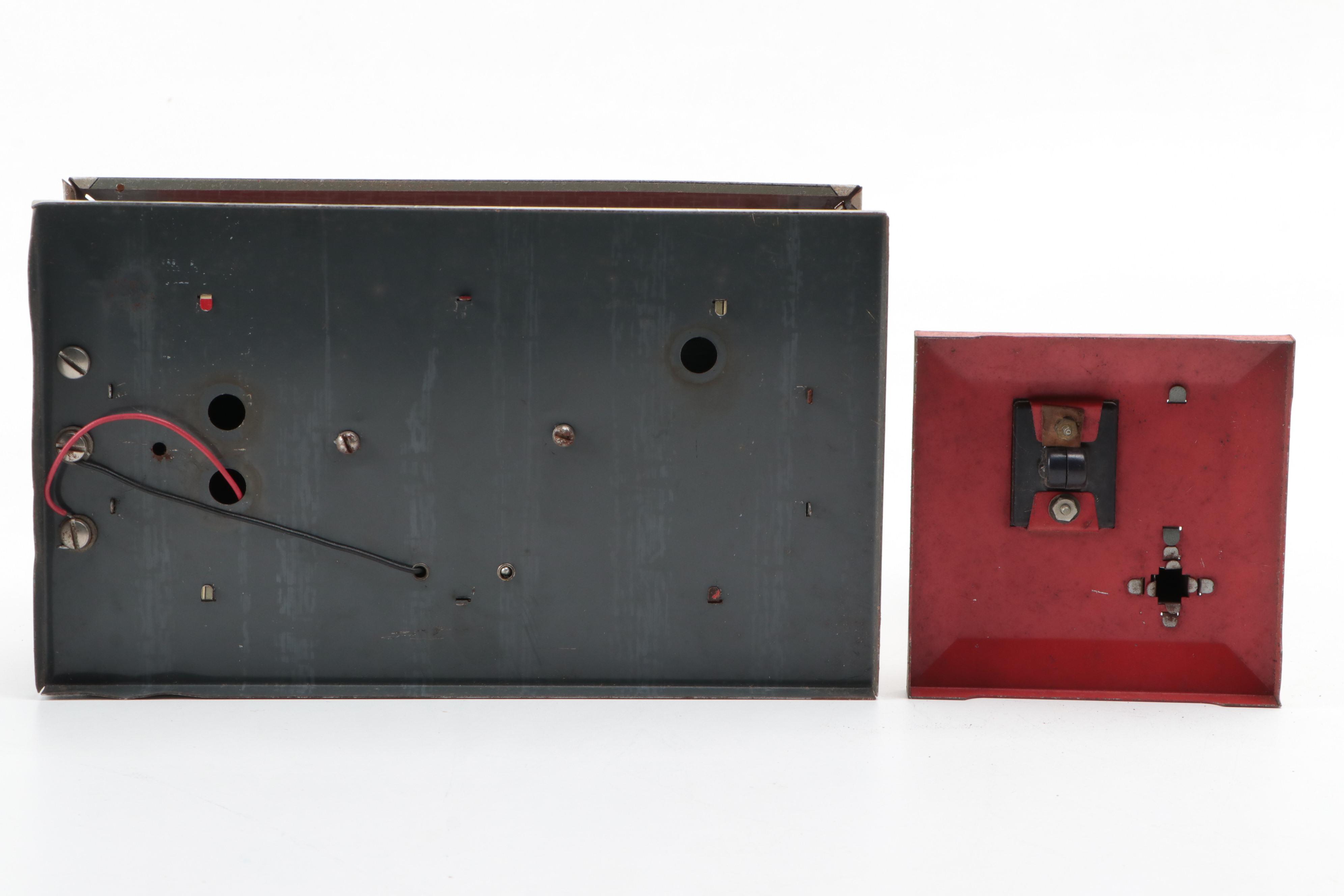 Marx Girard Train Station with Lionel No.1045 Flagman and Other Accessories