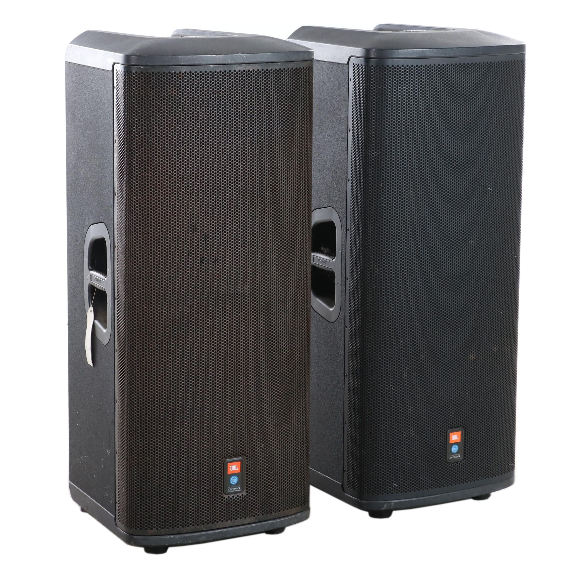 Pair of JBL Crown PRX535 Professional Floor Standing Three-Way Speakers