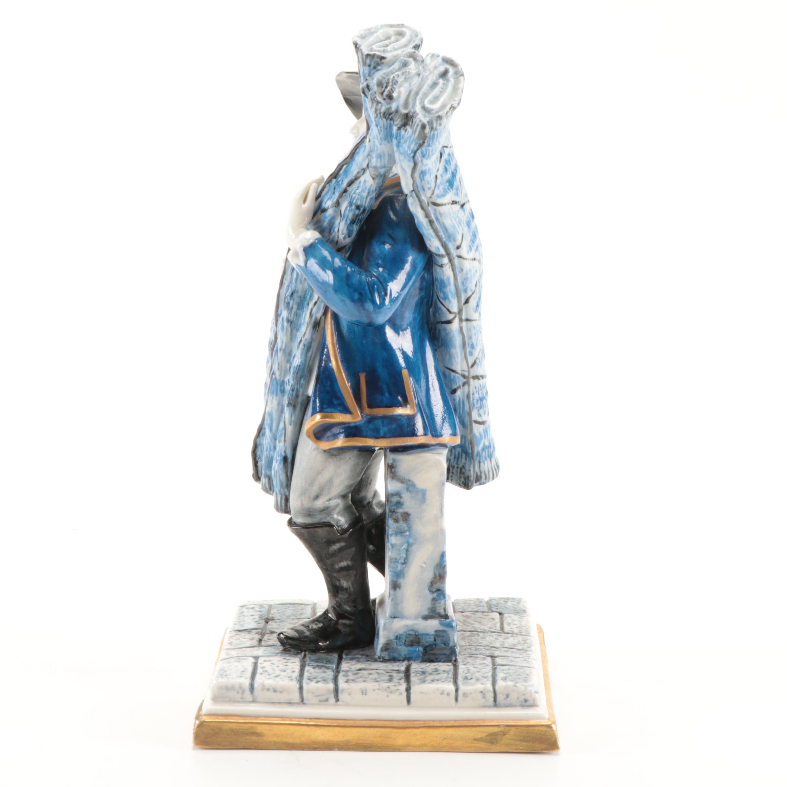 Luigi Fabris Italian Porcelain Figurine, Mid-20th Century